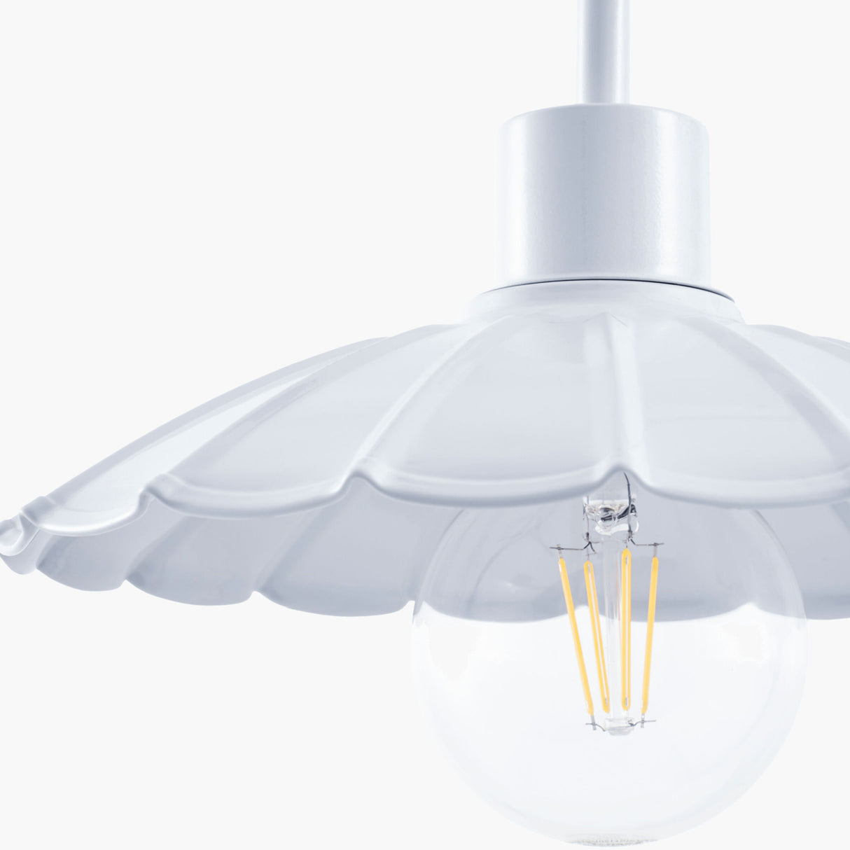 Modern European furniture - Scalloped Metal Shade Wall Lamp - www.oroa.com | Oroa.com