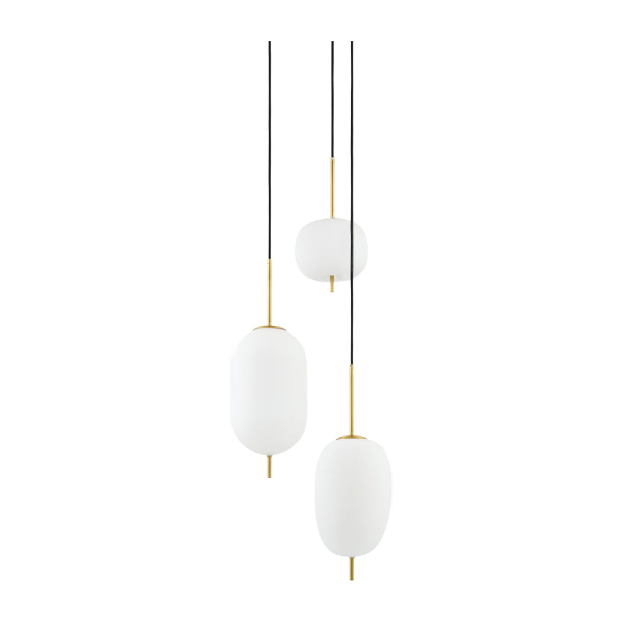 Modern European furniture - 3-Light White Glass Chandelier - www.oroa.com | Oroa.com