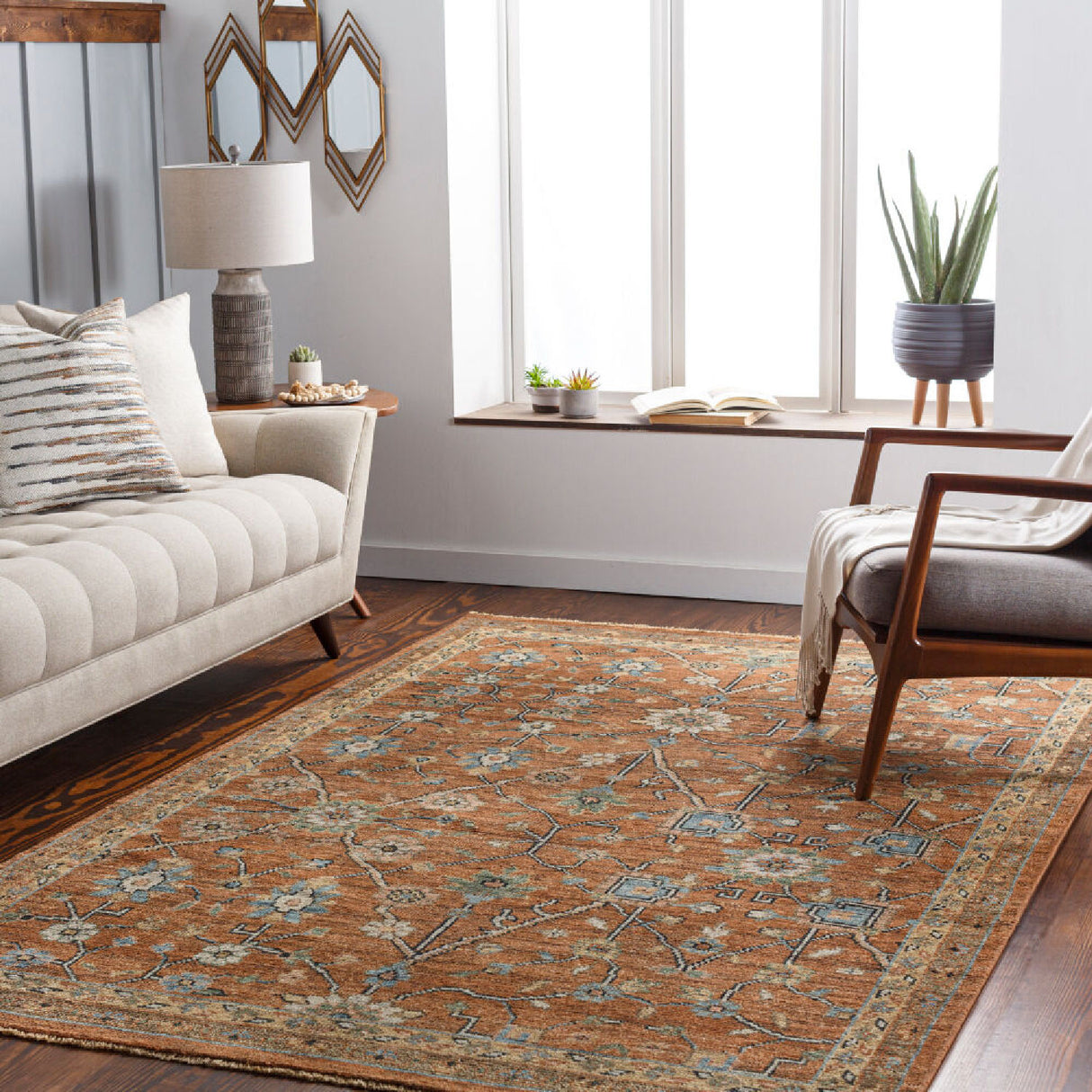 Modern furniture - Hand-Knotted Fringed Wool Carpet - www.oroa.com | Oroa.com
