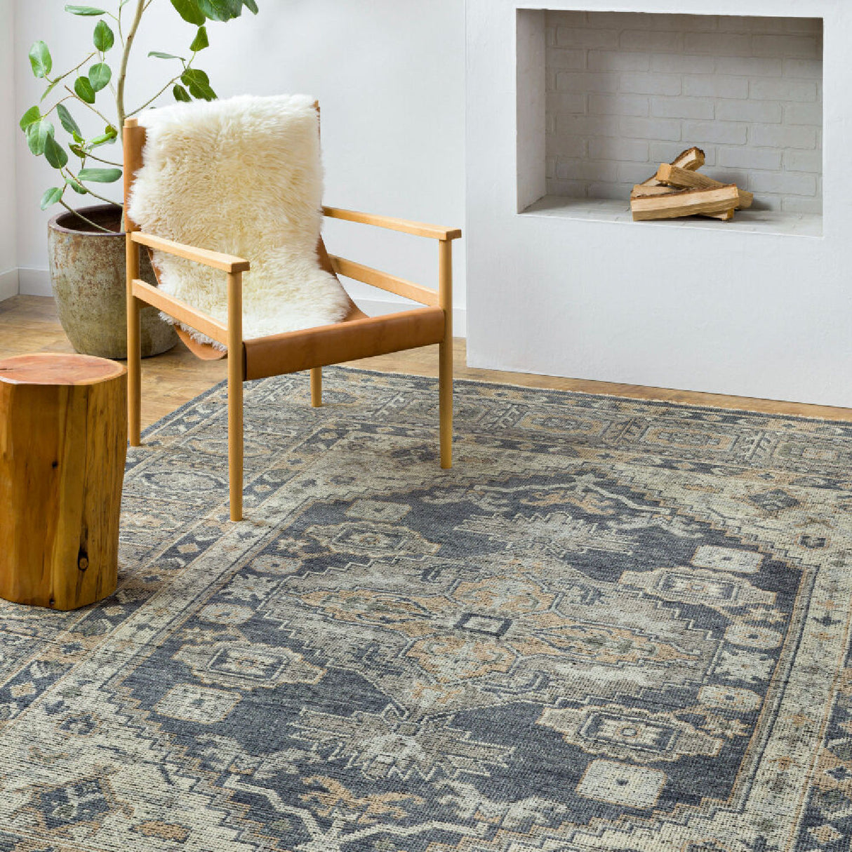 Modern furniture - Fringed Wool Printed Carpet - www.oroa.com | Oroa.com