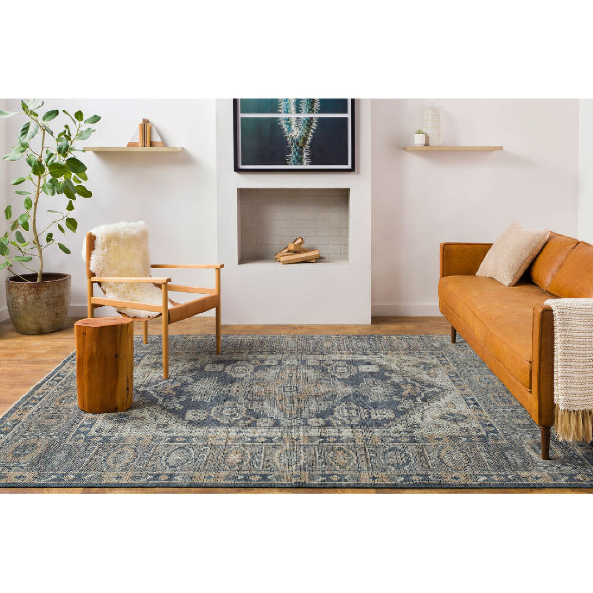 Modern furniture - Fringed Wool Printed Carpet - www.oroa.com | Oroa.com