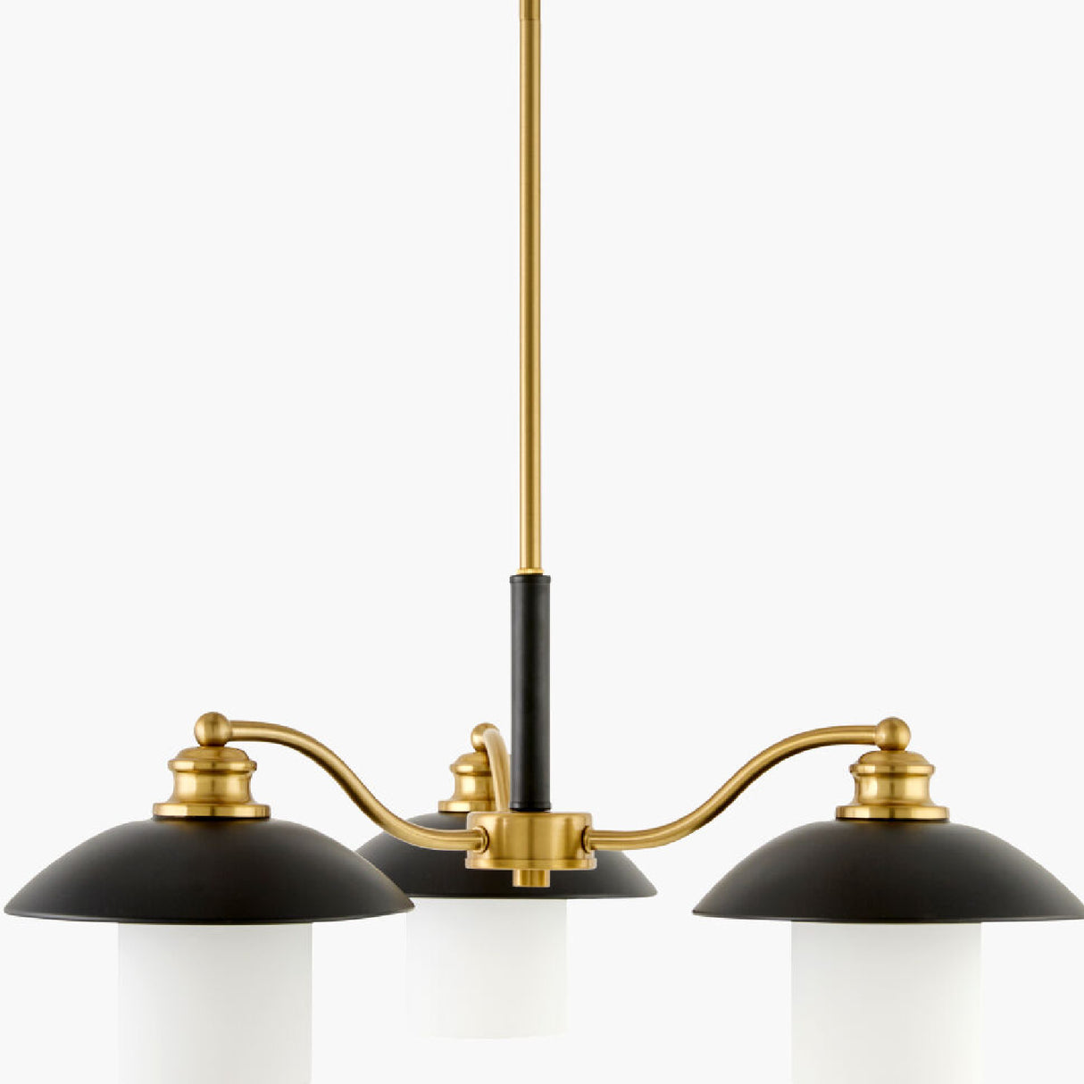 Modern European furniture - Black Iron 3-Light Chandelier - www.oroa.com | Oroa.com