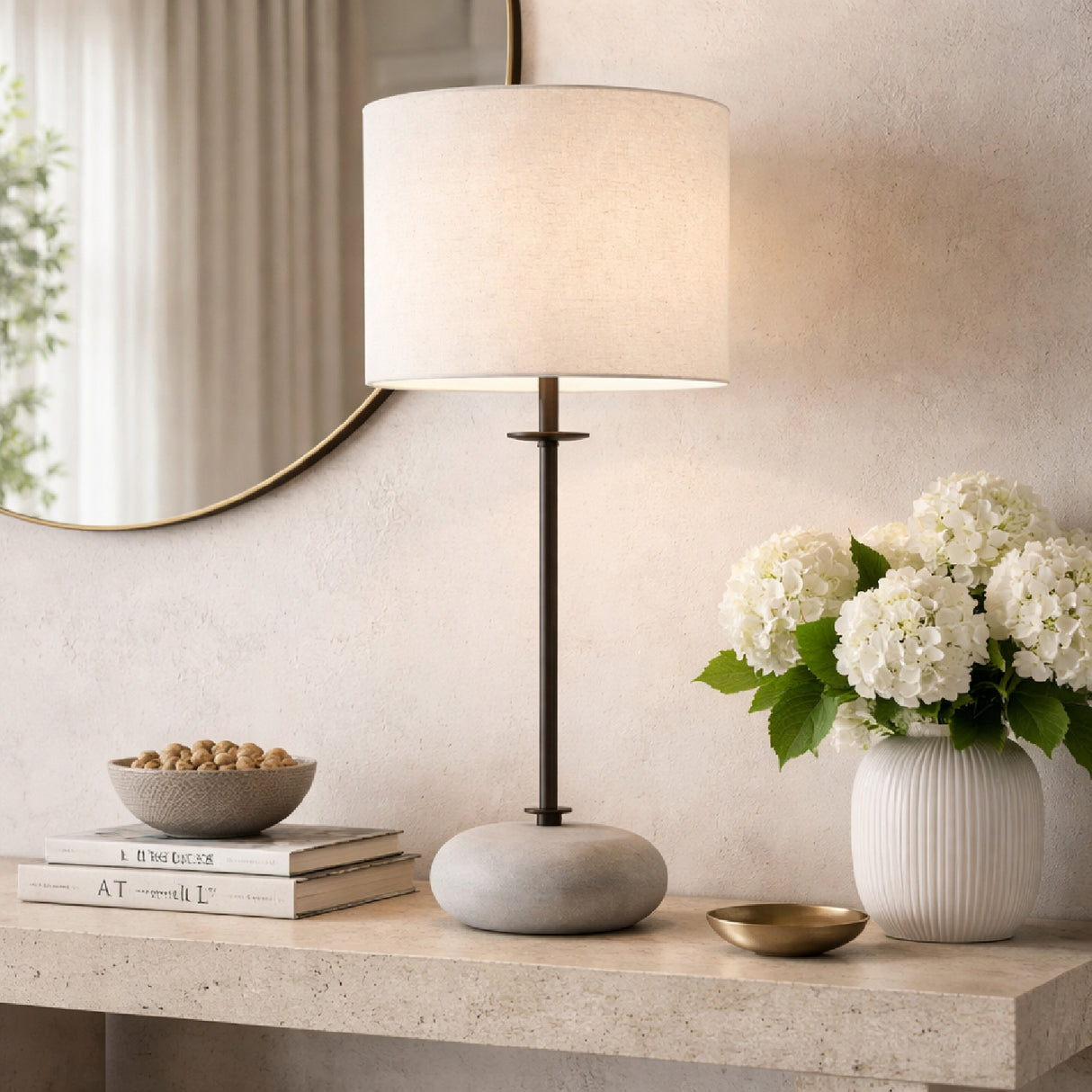 Modern European furniture - White Linen Floor Lamp - www.oroa.com | Oroa.com