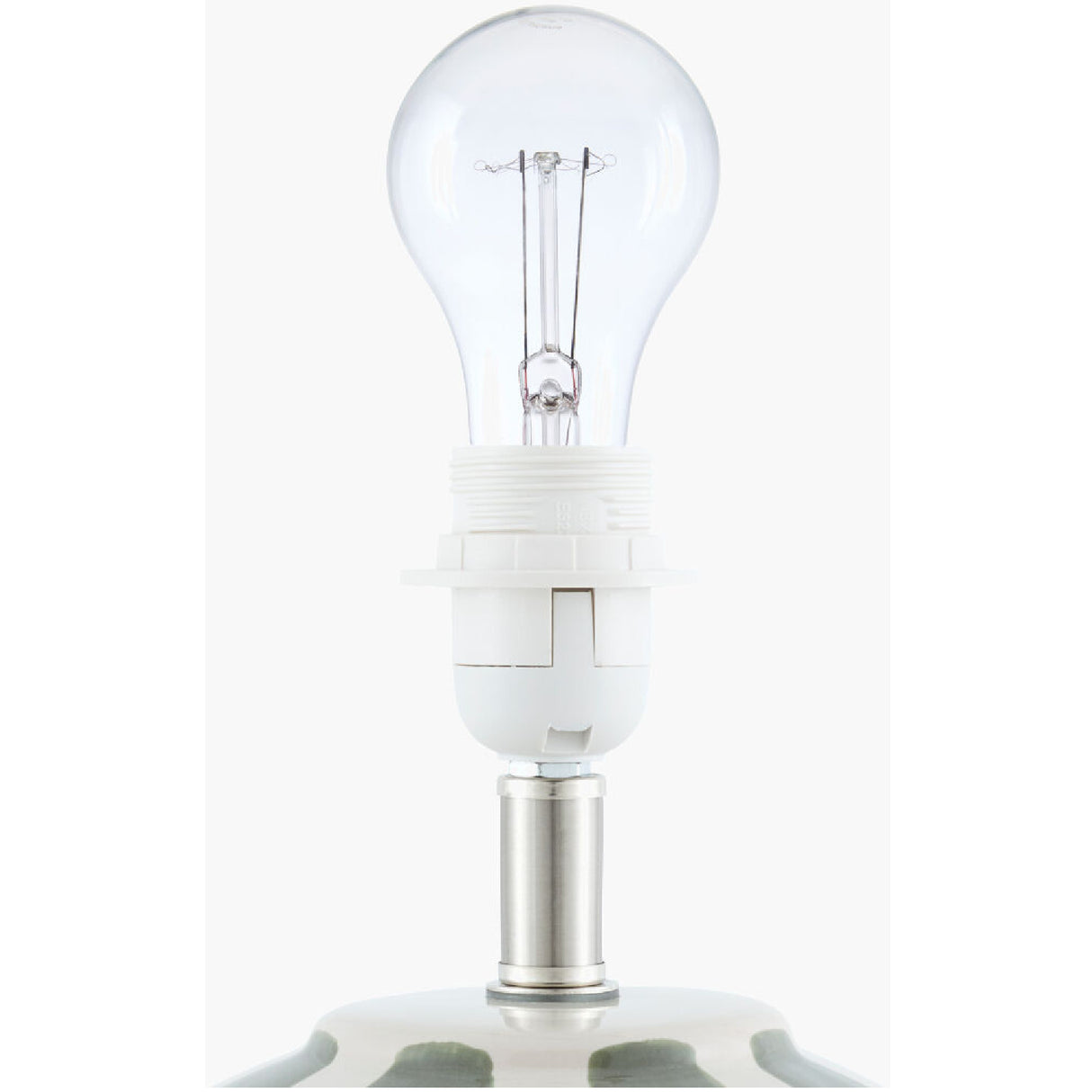Modern European furniture - Lined Round Ceramic Table Lamp - www.oroa.com | Oroa.com