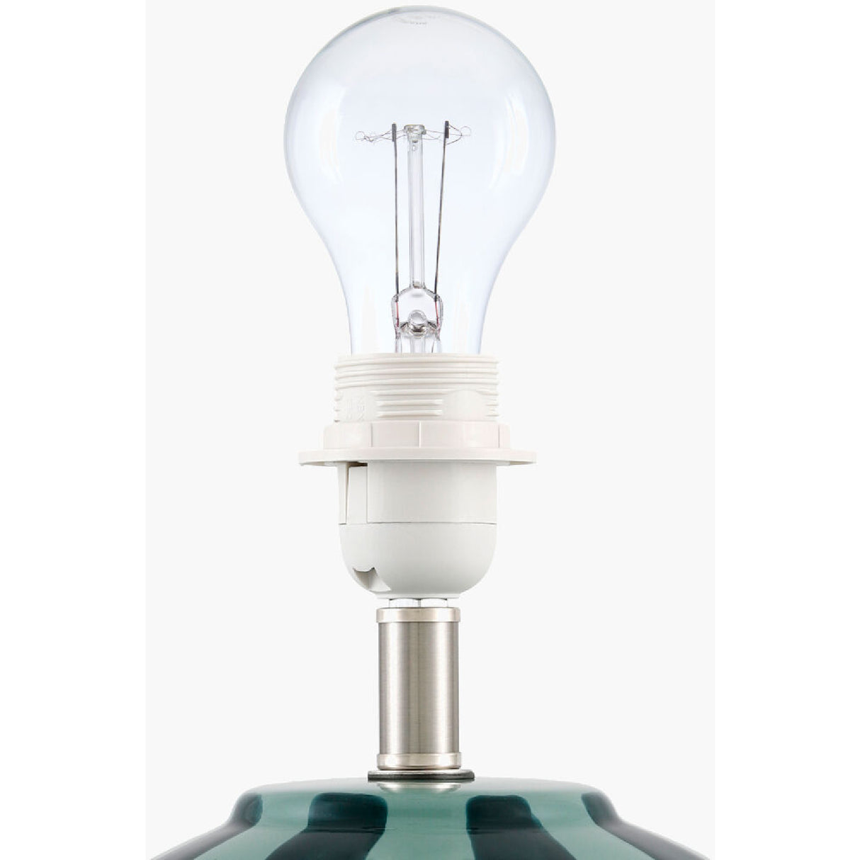 Modern European furniture - Lined Round Ceramic Table Lamp - www.oroa.com | Oroa.com