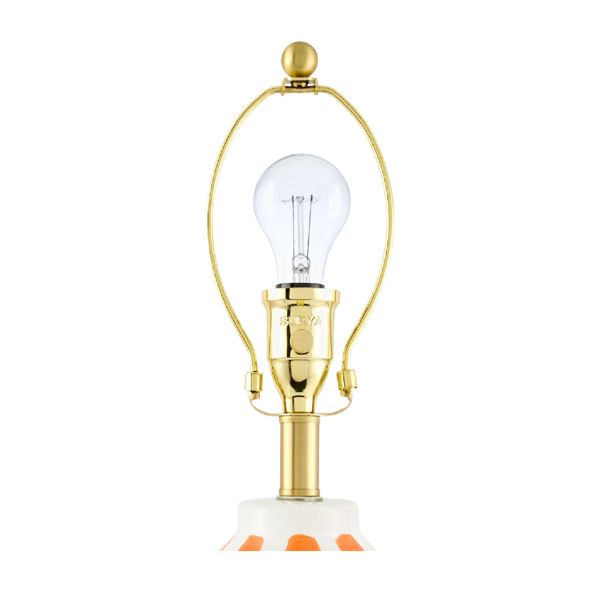 Modern European furniture - Vertical Lined Ceramic Table Lamp - www.oroa.com | Oroa.com