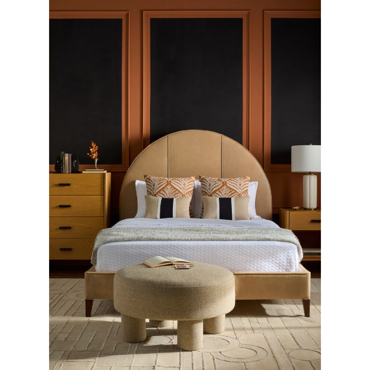 Modern European furniture - Modern White Linen Table Lamp - www.oroa.com | Oroa.com
