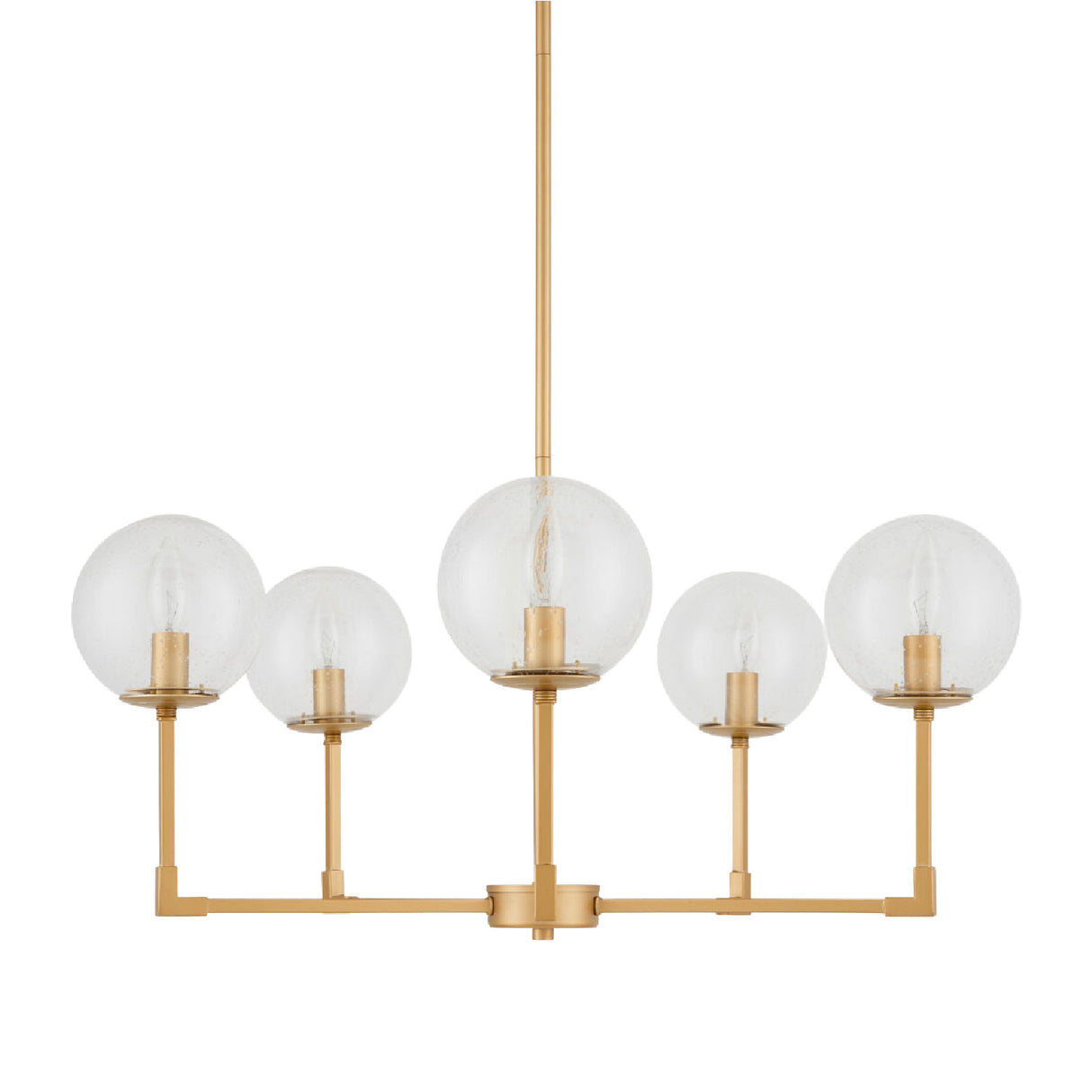 Modern European furniture - 5-Light Clear Glass Chandelier - www.oroa.com | Oroa.com