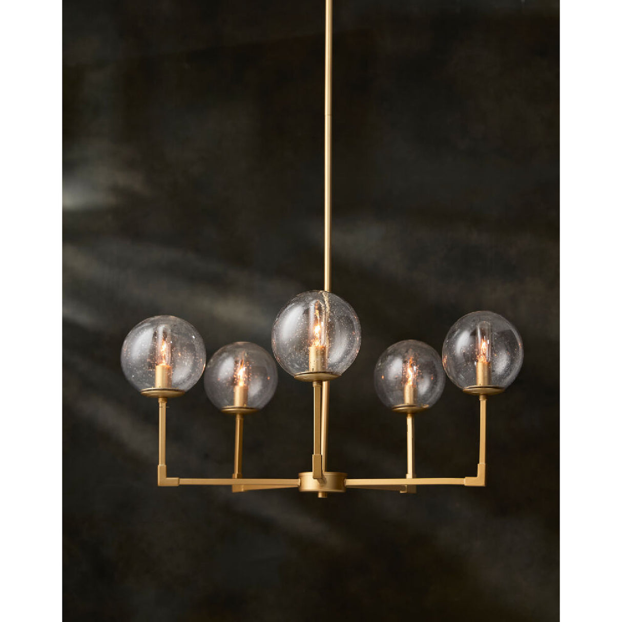 Modern European furniture - 5-Light Clear Glass Chandelier - www.oroa.com | Oroa.com