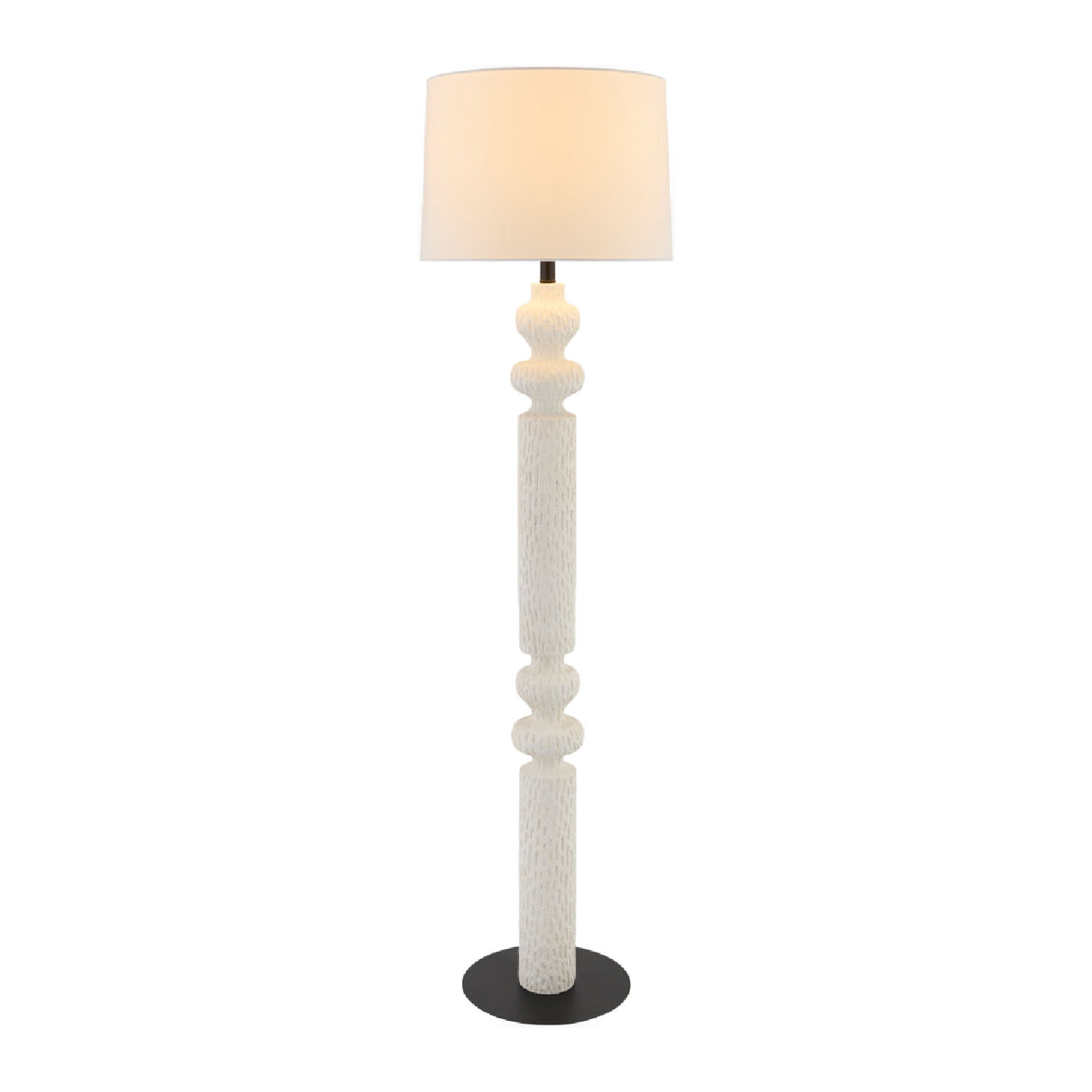 Modern European furniture - Lacquered White Accent Floor Lamp - www.oroa.com | Oroa.com