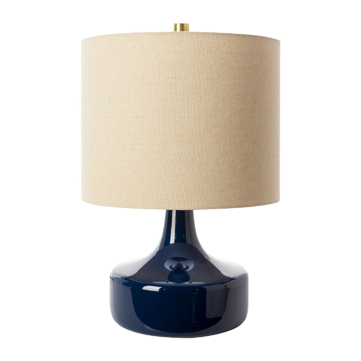 Modern European furniture - Drum Linen Ceramic Table Lamp - www.oroa.com | Oroa.com