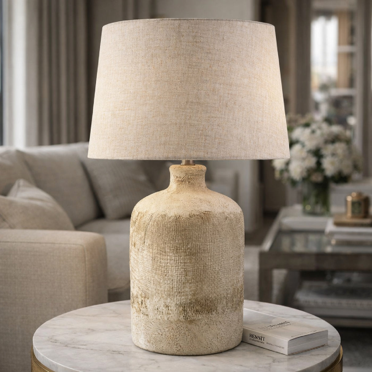 Modern European furniture - Gray Ceramic Table Lamp - www.oroa.com | Oroa.com