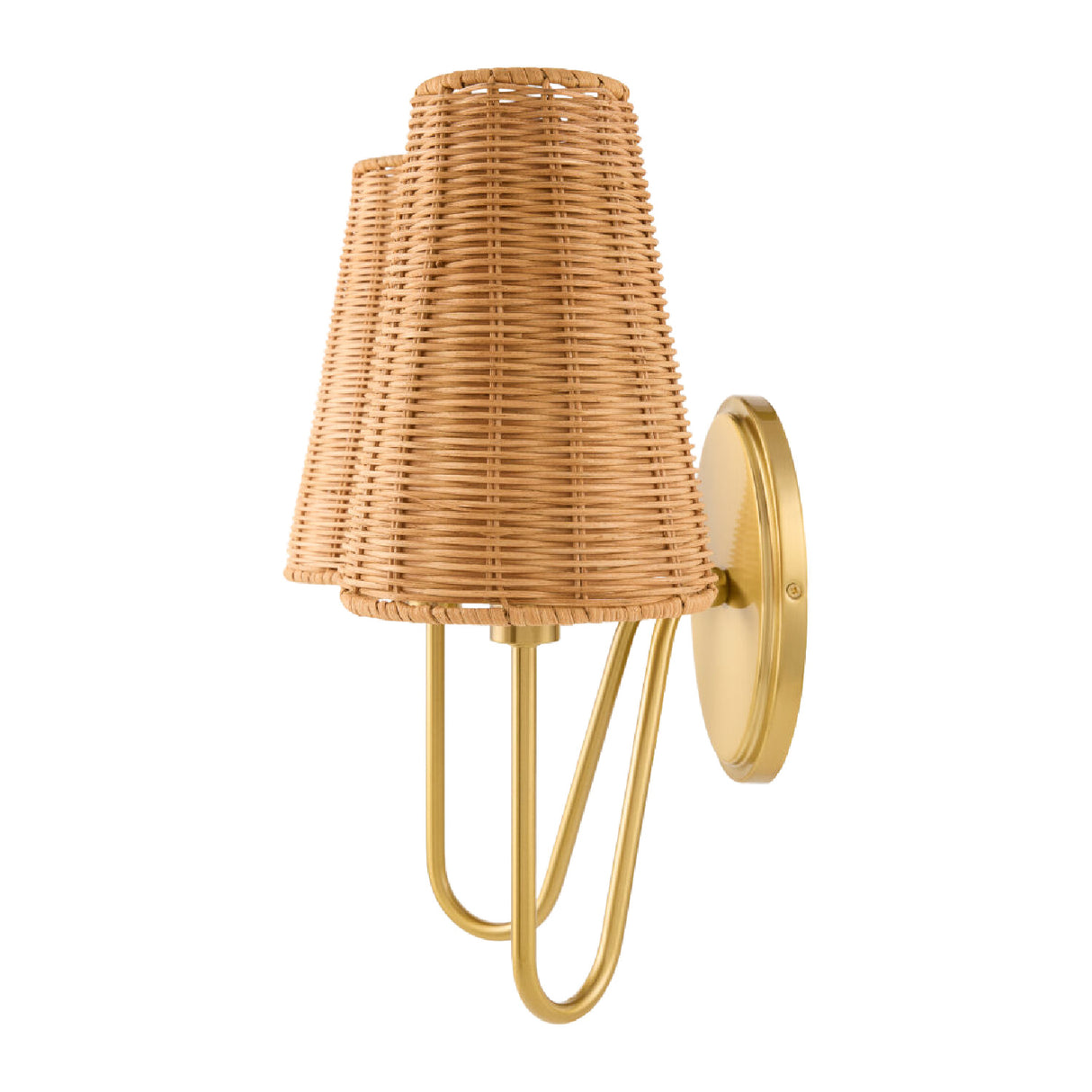 Modern European furniture - Rattan 2-Light Wall Lamp - www.oroa.com | Oroa.com