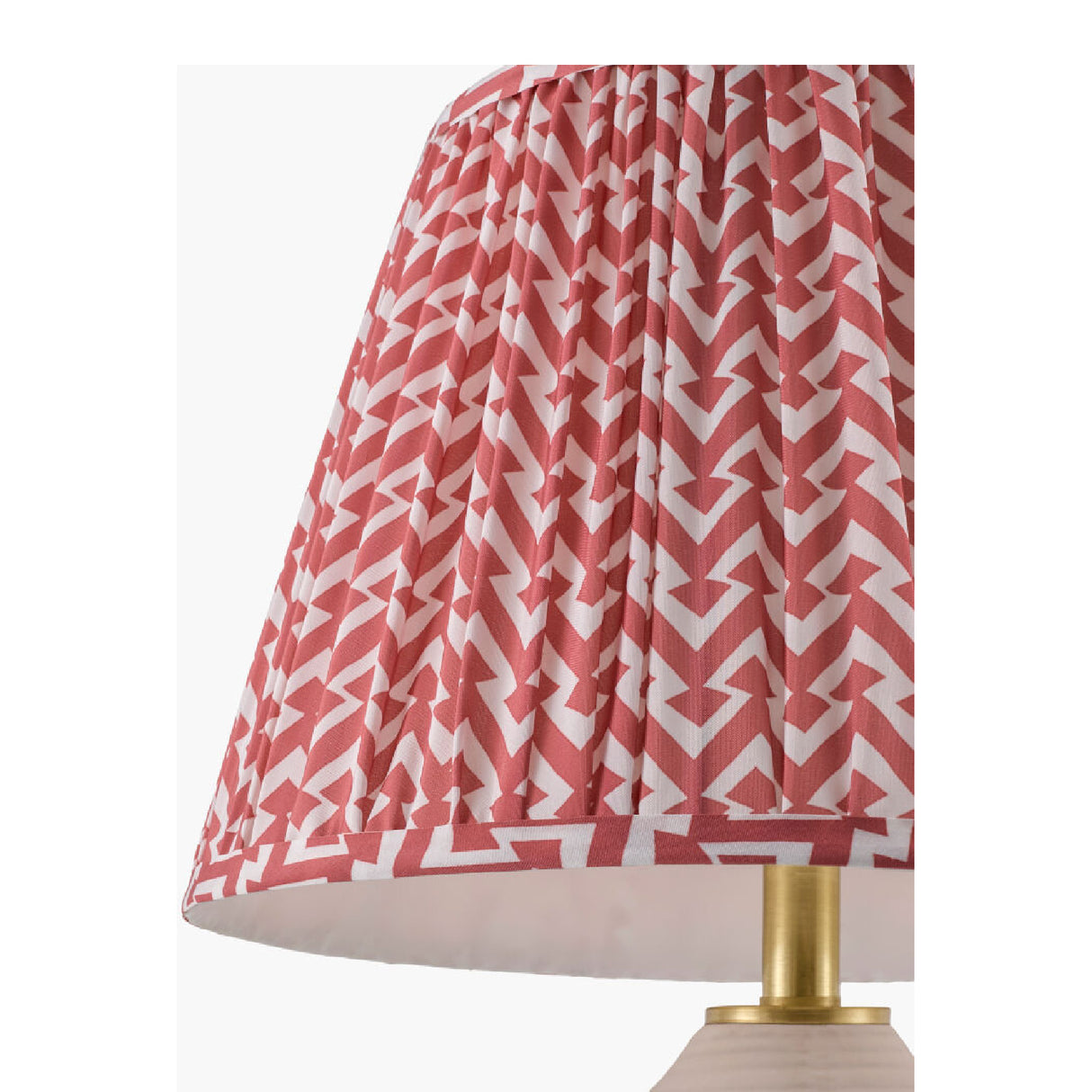 Modern European furniture - Red Patterned Fabric Table Lamp - www.oroa.com | Oroa.com