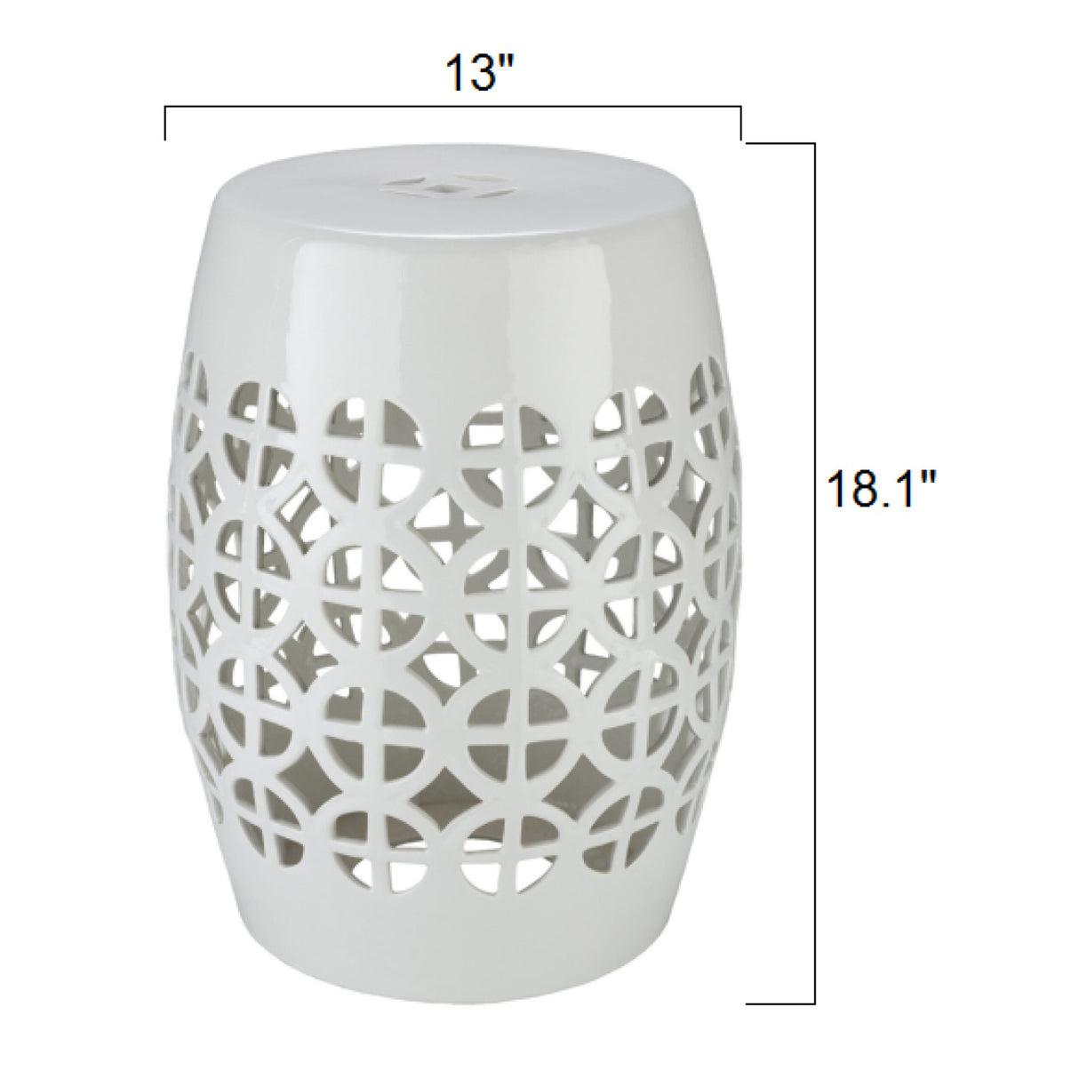 Modern European furniture - Openwork Ceramic Garden Stool - www.oroa.com | Oroa.com