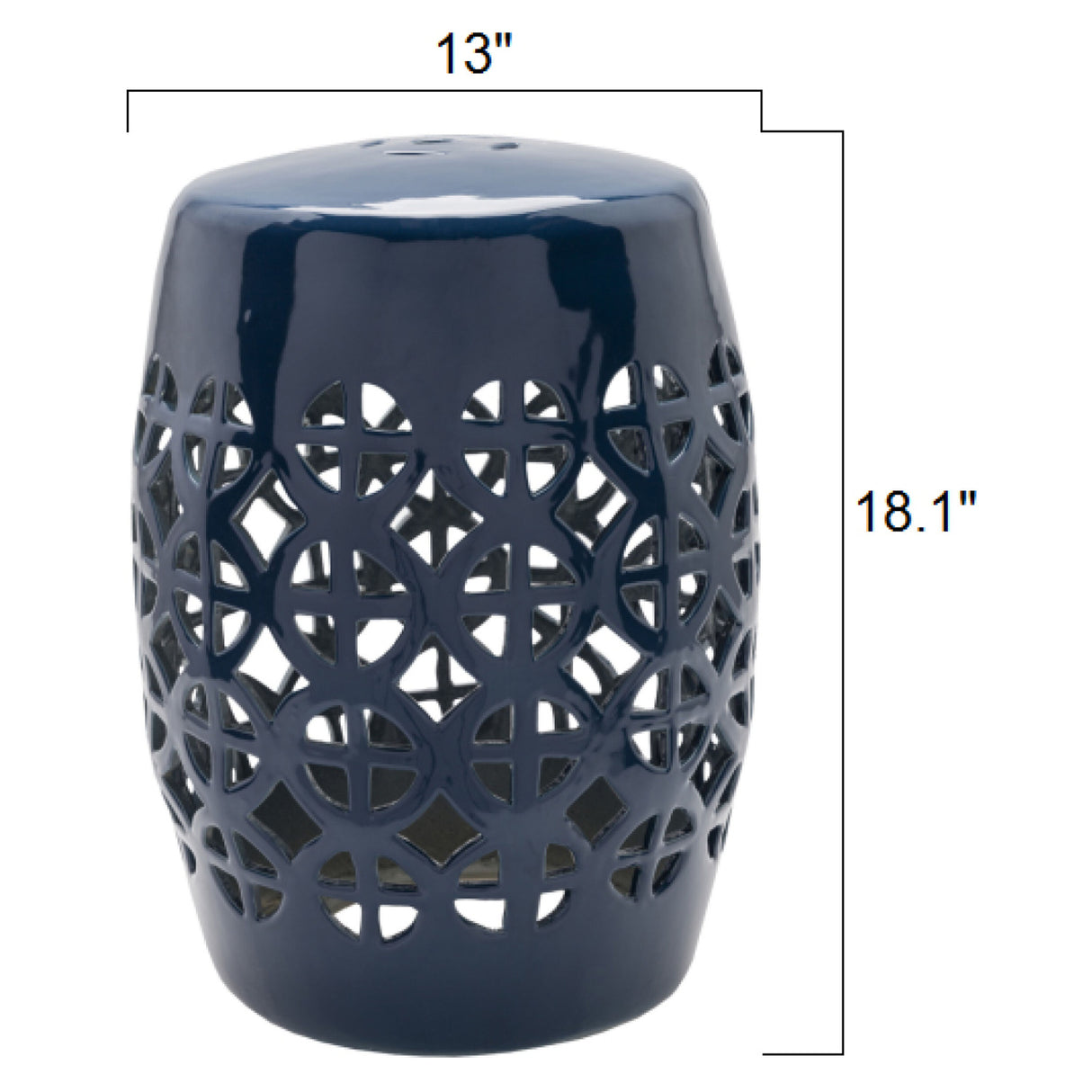 Modern European furniture - Openwork Ceramic Garden Stool - www.oroa.com | Oroa.com