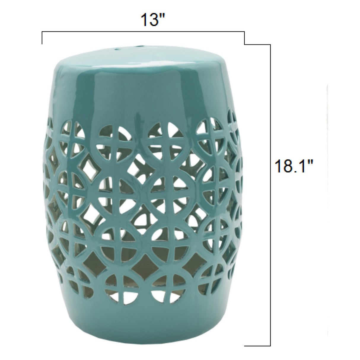 Modern European furniture - Openwork Ceramic Garden Stool - www.oroa.com | Oroa.com
