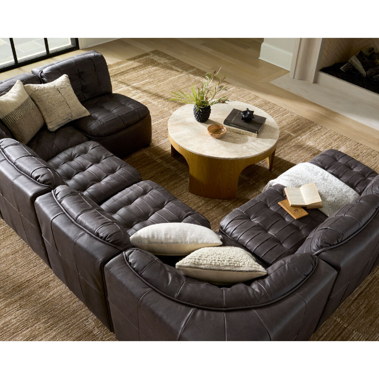 Modern European furniture - Tufted Modular Sofa - www.oroa.com | Oroa.com