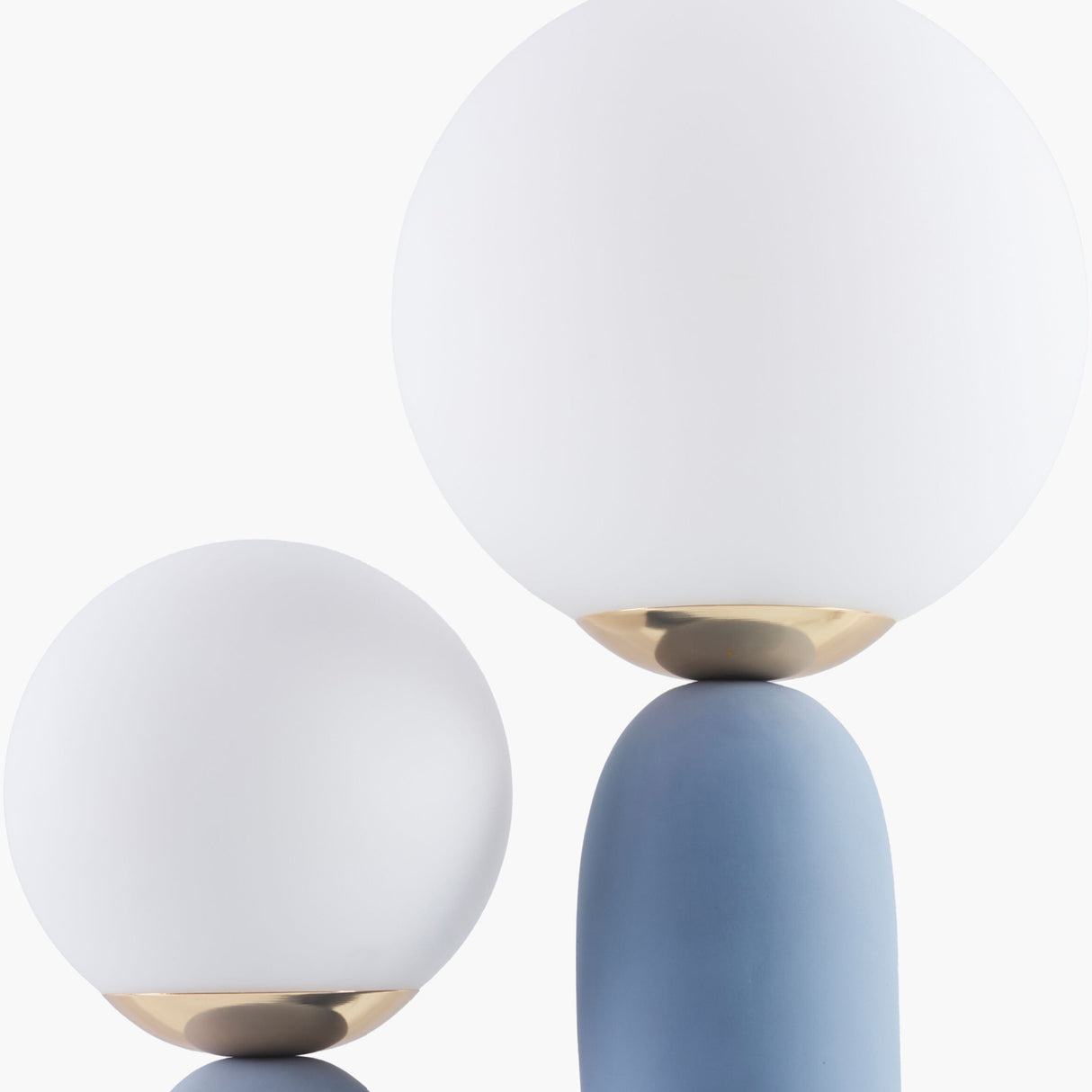 Modern European furniture - Double Round Glass Table Lamp L - www.oroa.com | Oroa.com