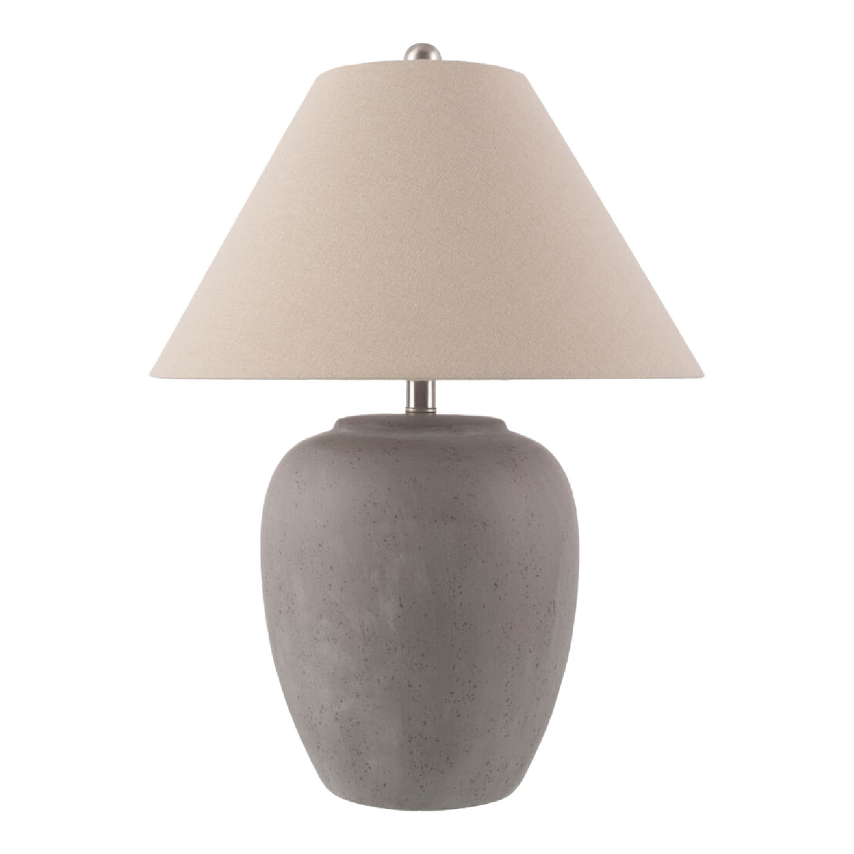 Modern European furniture - Glazed Gray Ceramic Table Lamp - www.oroa.com | Oroa.com