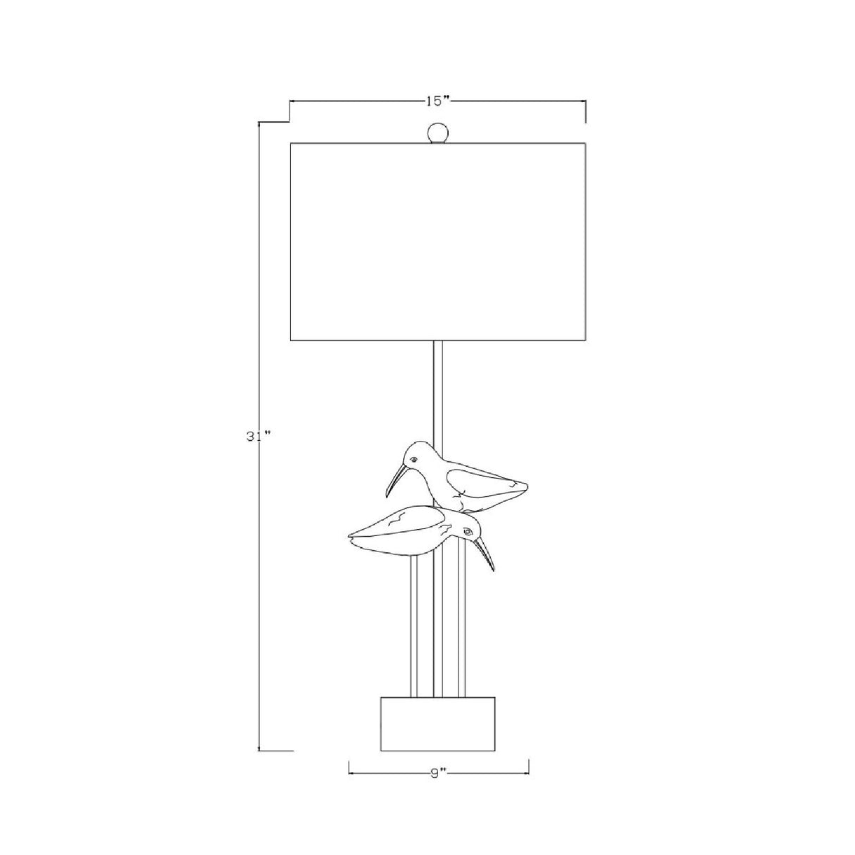 Modern European furniture - Bird Sculpture Accent Table Lamp - www.oroa.com | Oroa.com