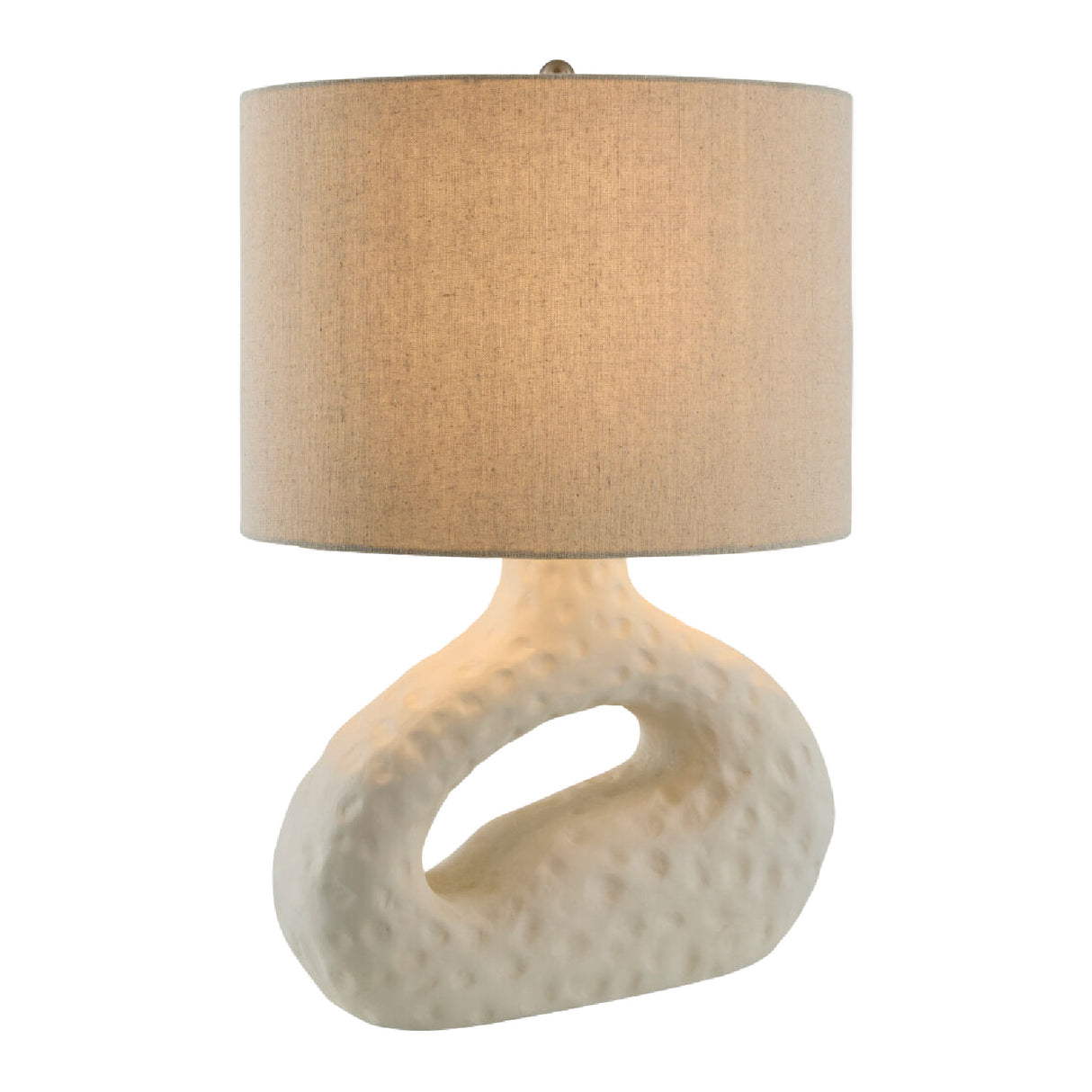 Modern European furniture - White Carved Accent Table Lamp - www.oroa.com | Oroa.com