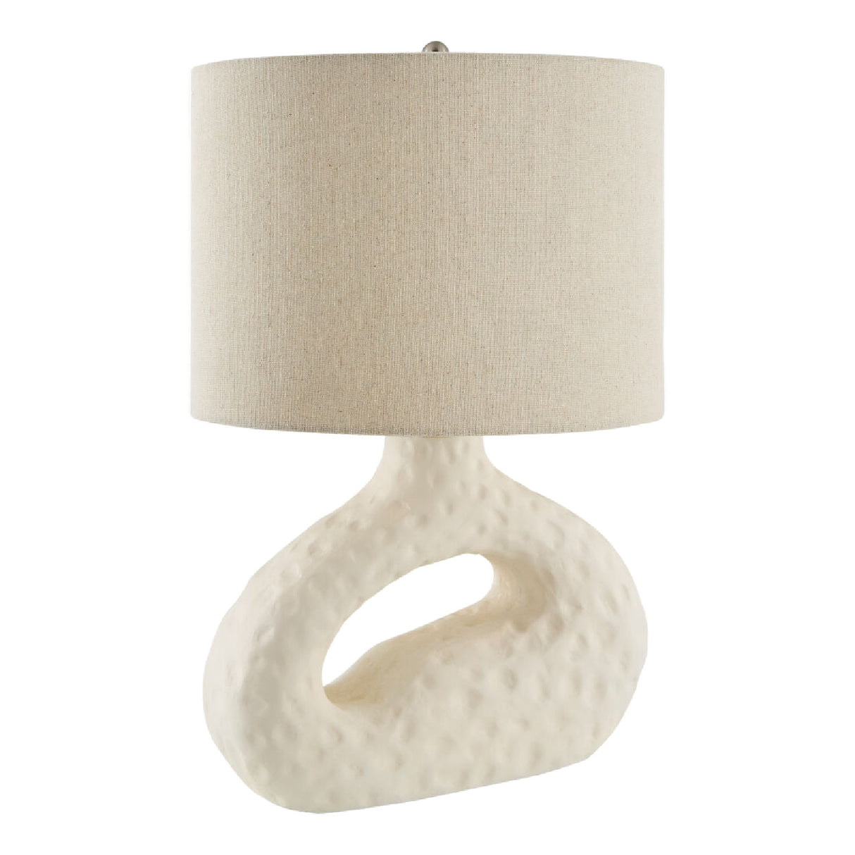 Modern European furniture - White Carved Accent Table Lamp - www.oroa.com | Oroa.com