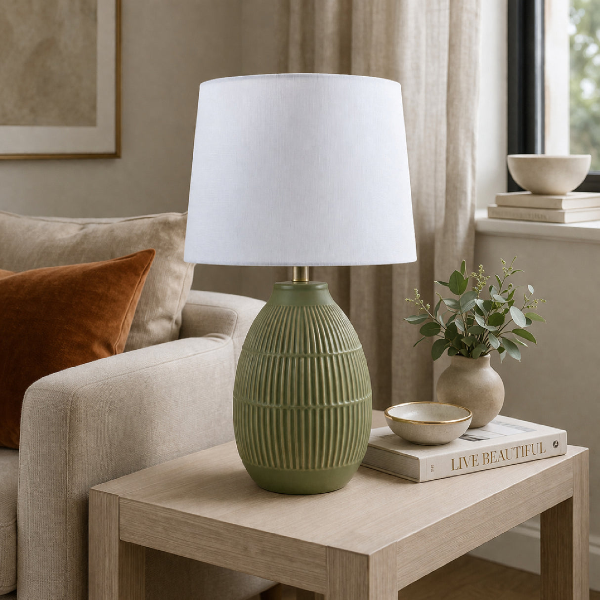 Modern European furniture - High Gloss Ceramic Table Lamp - www.oroa.com | Oroa.com
