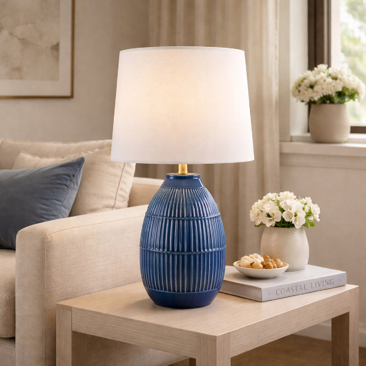 Modern European furniture - High Gloss Ceramic Table Lamp - www.oroa.com | Oroa.com