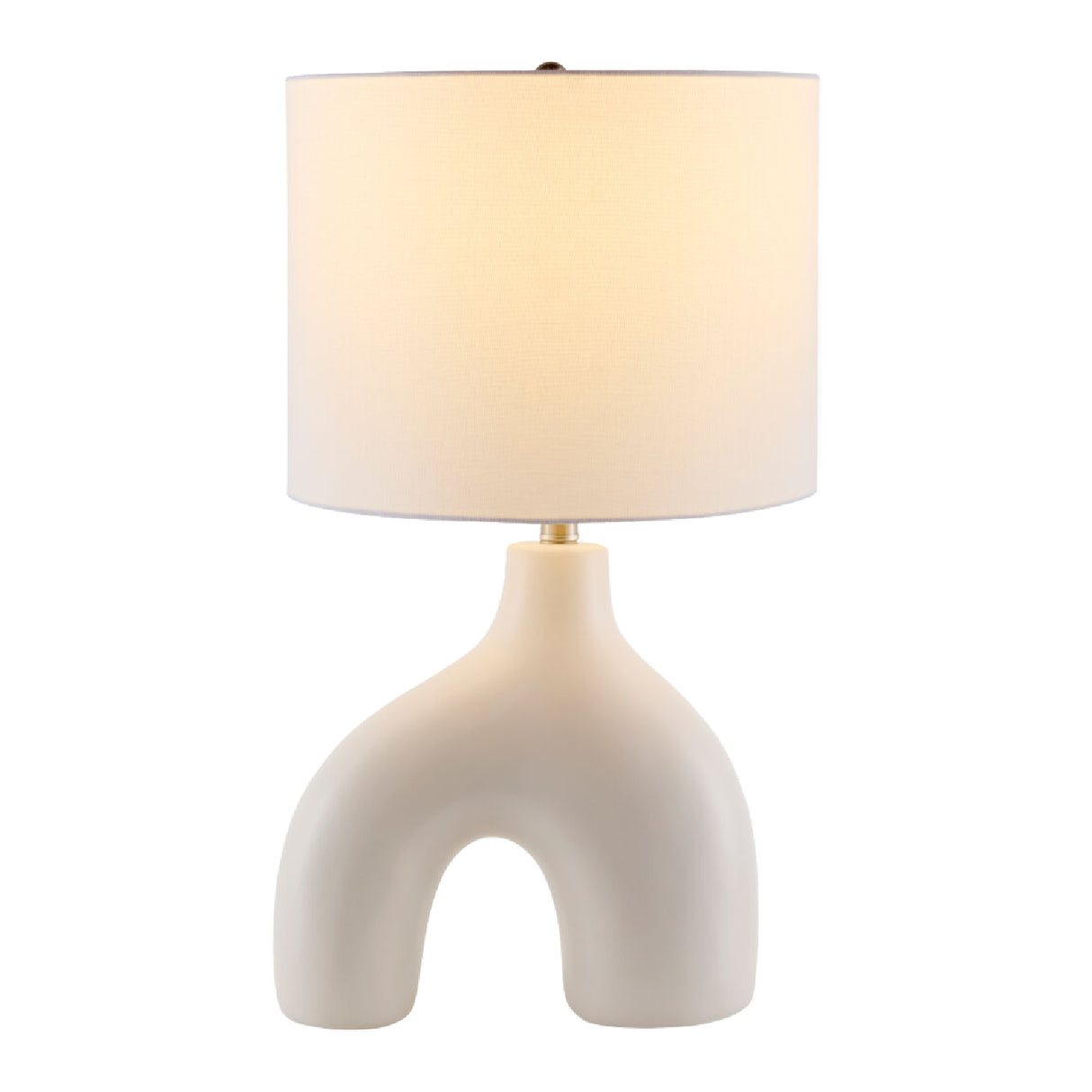 Modern European furniture - Cotton Shade Arched Table Lamp - www.oroa.com | Oroa.com