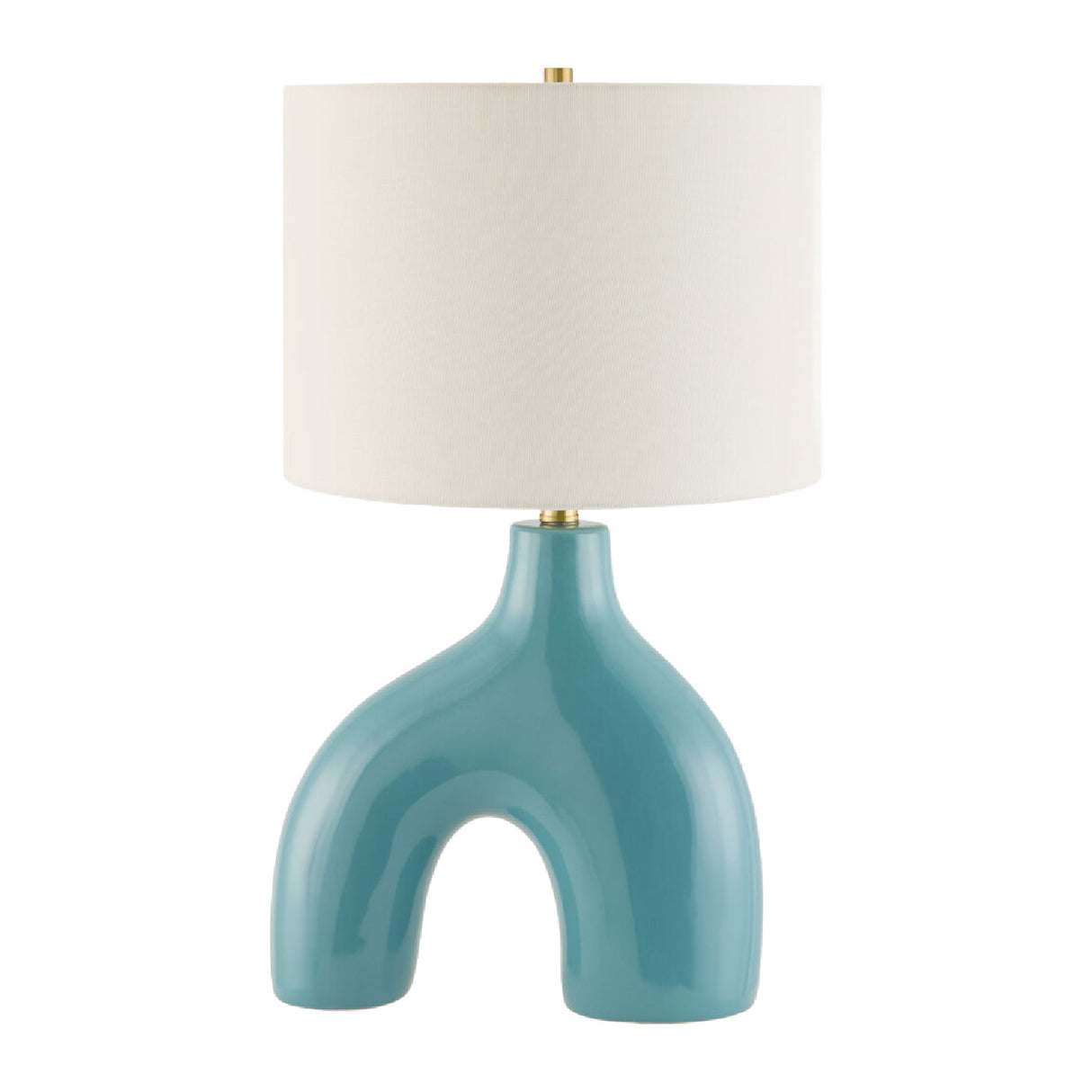 Modern European furniture - Cotton Shade Arched Table Lamp - www.oroa.com | Oroa.com