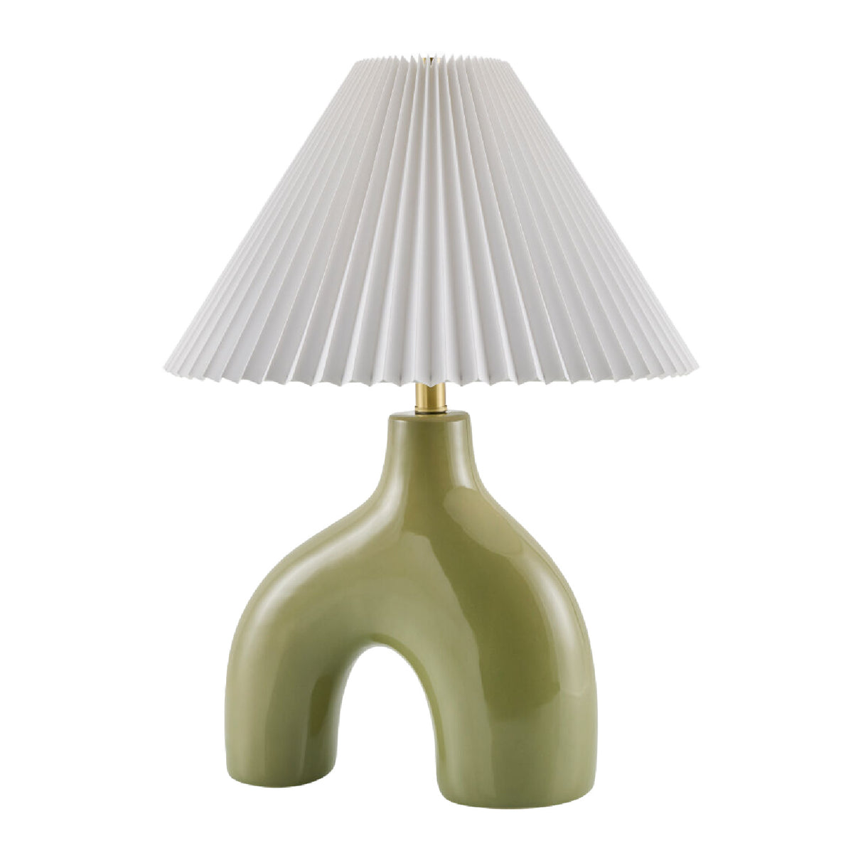 Modern European furniture - Pleated Fabric Arched Table Lamp - www.oroa.com | Oroa.com