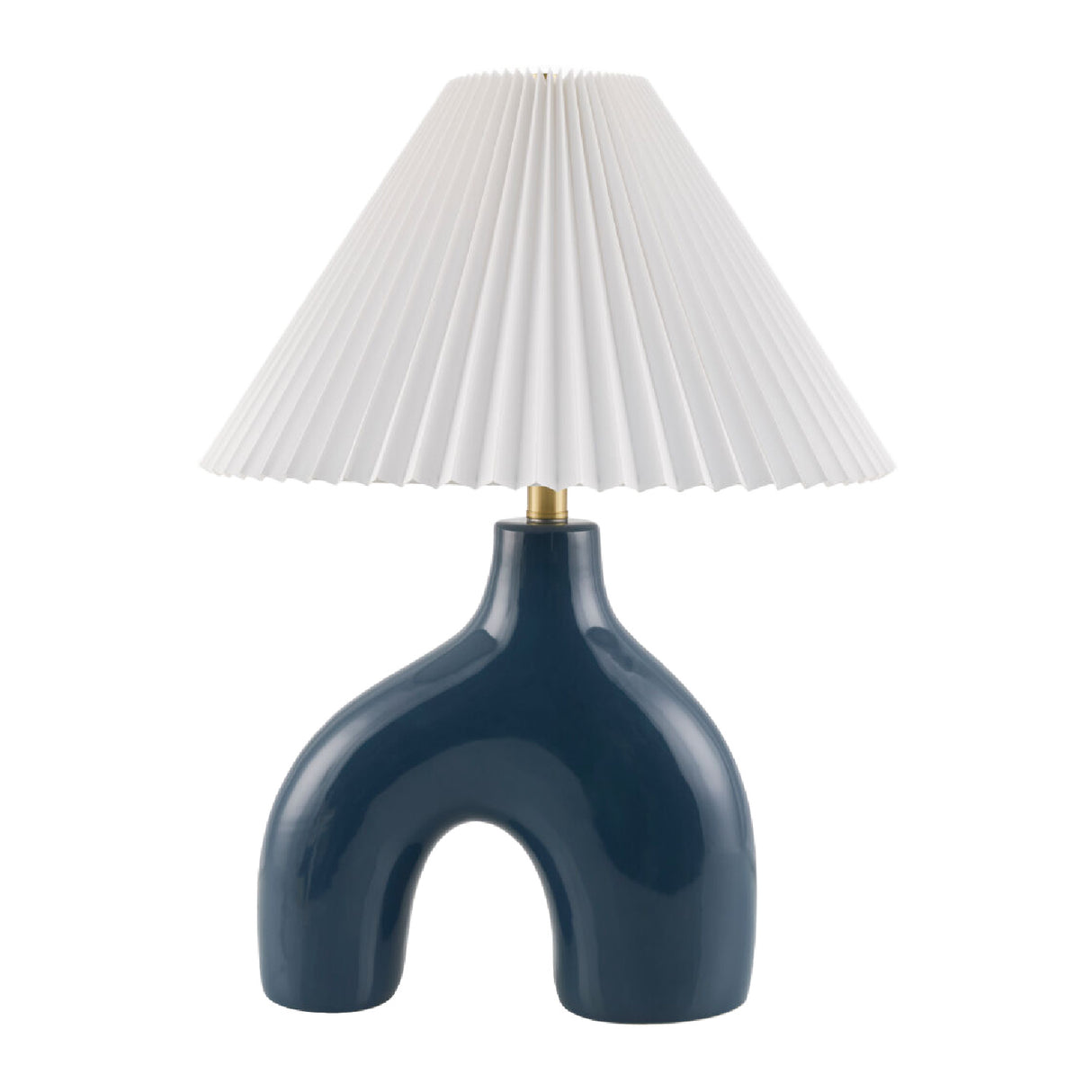 Modern European furniture - Pleated Fabric Arched Table Lamp - www.oroa.com | Oroa.com