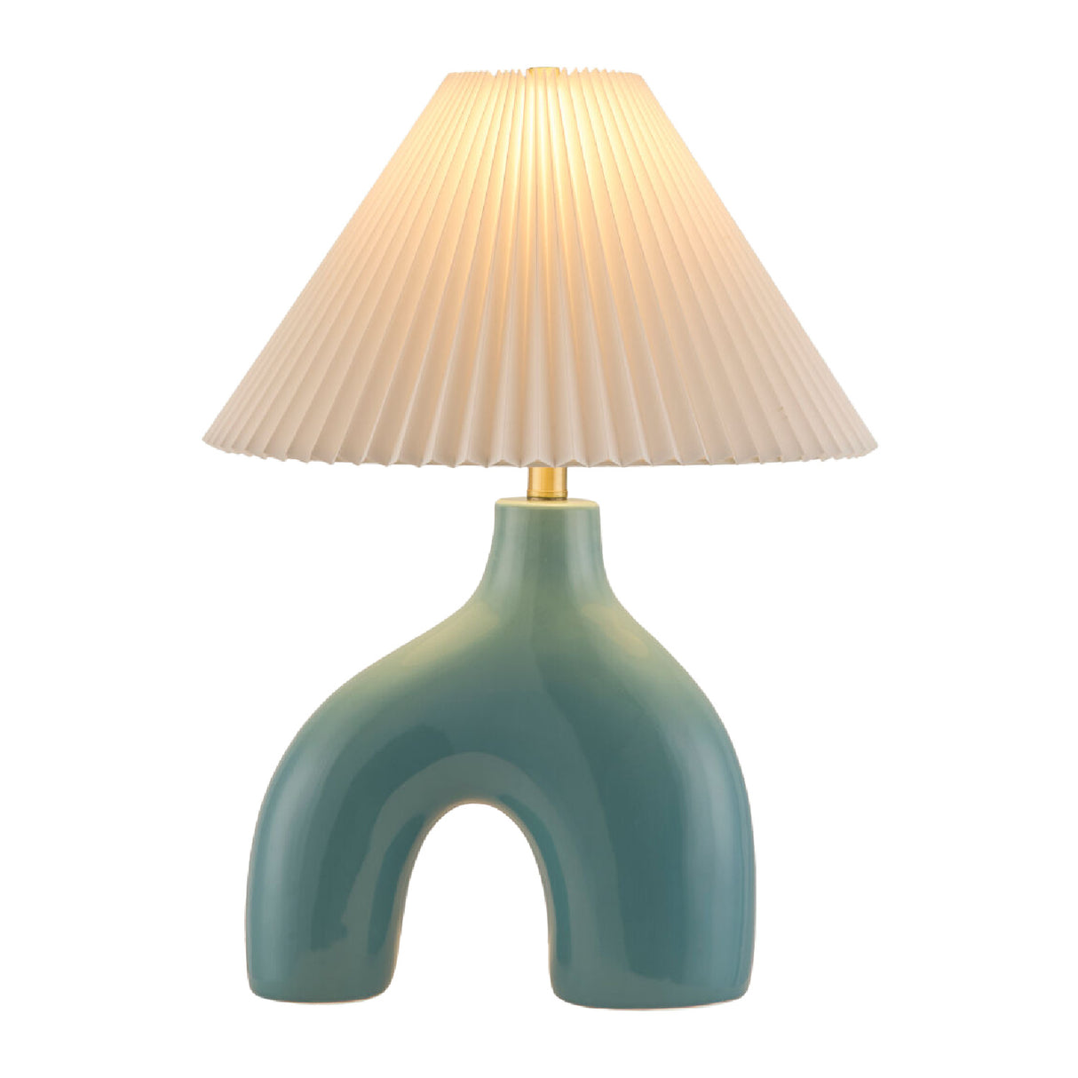Modern European furniture - Pleated Fabric Arched Table Lamp - www.oroa.com | Oroa.com