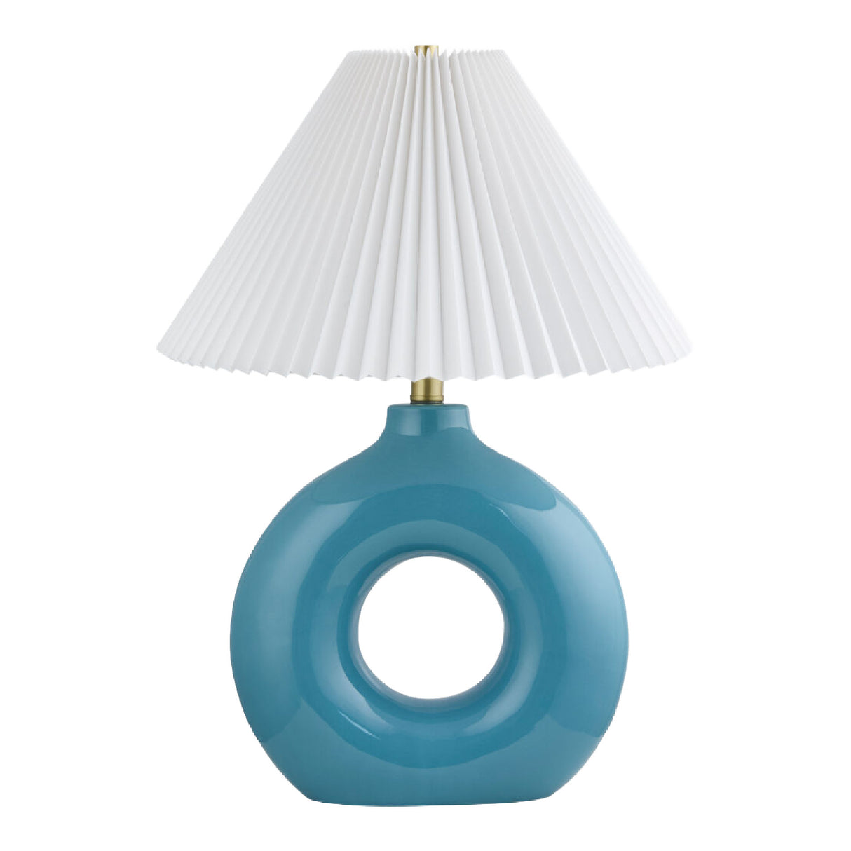 Modern European furniture - Pleated White Fabric Table Lamp - www.oroa.com | Oroa.com