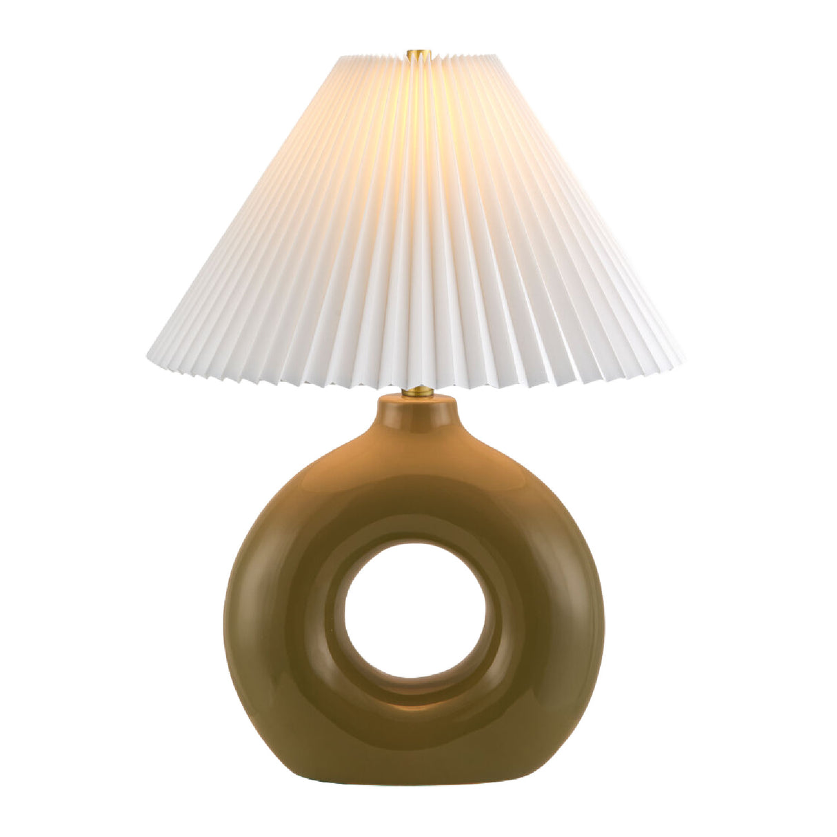 Modern European furniture - Pleated White Fabric Table Lamp - www.oroa.com | Oroa.com