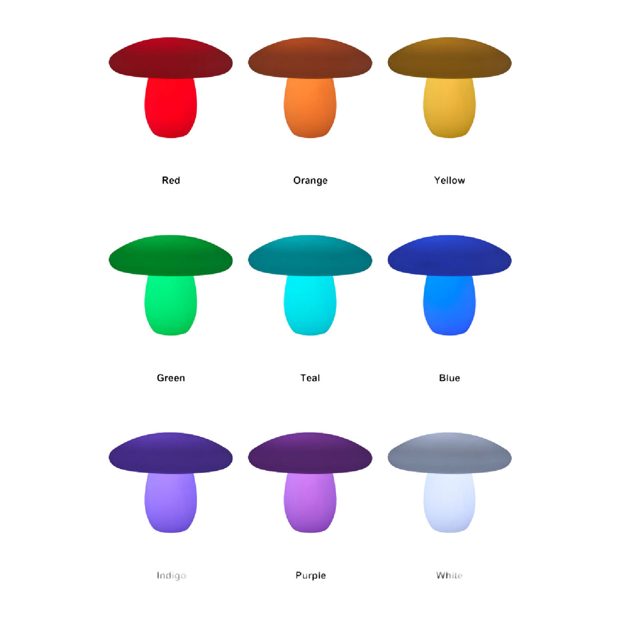 Modern European furniture - White Mushroom-Inspired Outdoor Table Lamp - www.oroa.com | Oroa.com