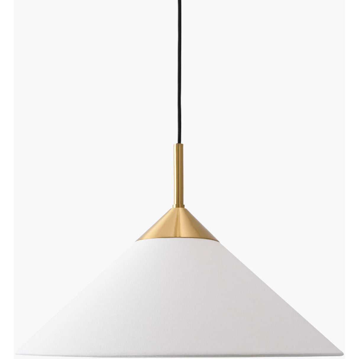 Modern European furniture - White Linen Conical Pendant Lamp - www.oroa.com | Oroa.com