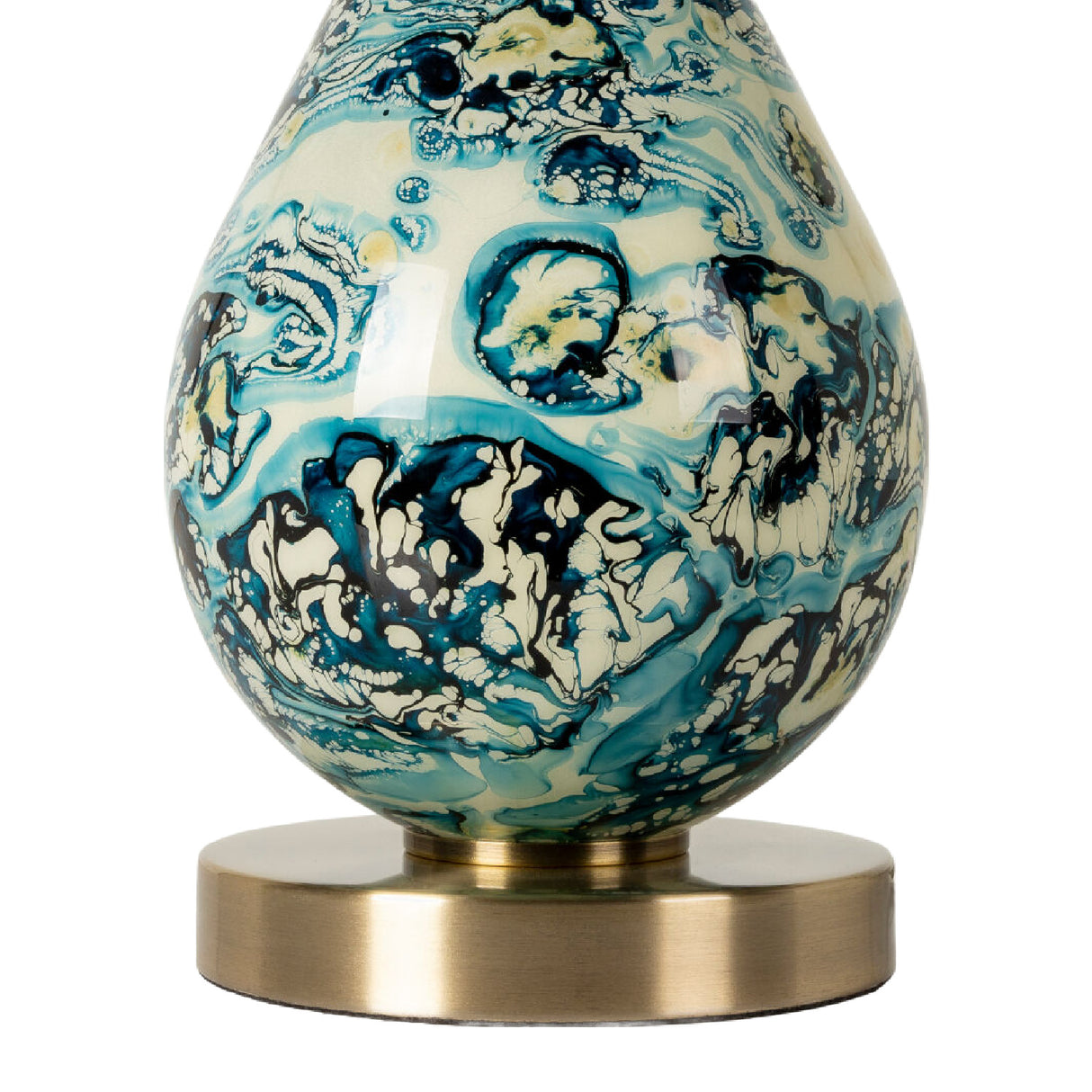 Modern European furniture - Painted Glass Accent Table Lamp - www.oroa.com | Oroa.com