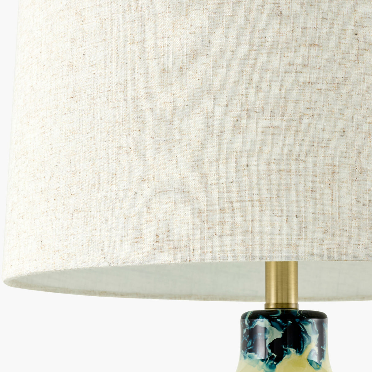 Modern European furniture - Round Painted Glass Tabe Lamp - www.oroa.com | Oroa.com