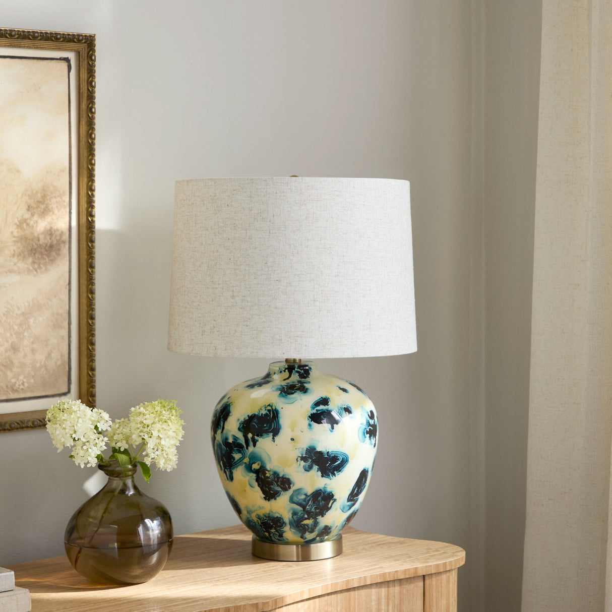 Modern European furniture - Painted Glass Table Lamp - www.oroa.com | Oroa.com
