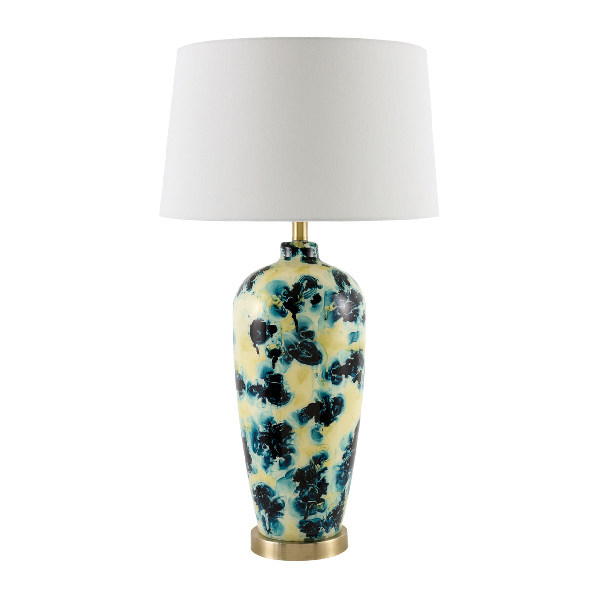 Modern European furniture - Painted Glass Accent Table Lamp - www.oroa.com | Oroa.com