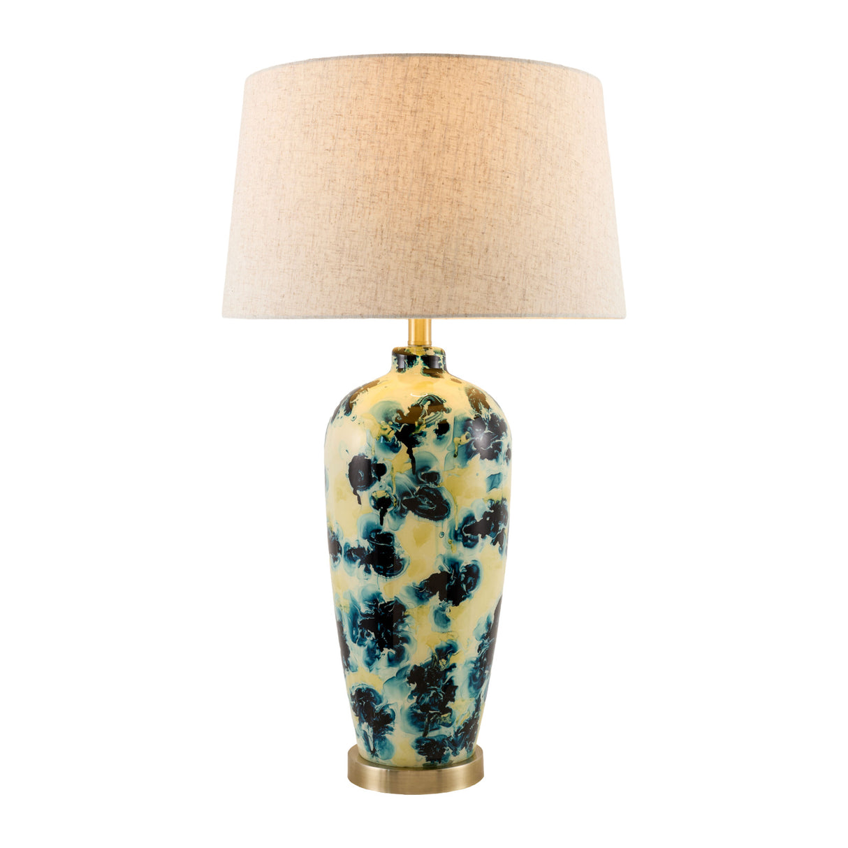 Modern European furniture - Painted Glass Accent Table Lamp - www.oroa.com | Oroa.com