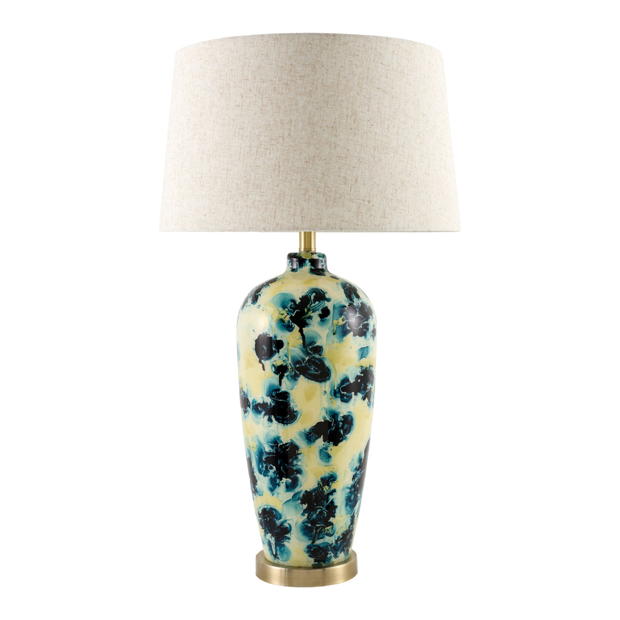 Modern European furniture - Painted Glass Accent Table Lamp - www.oroa.com | Oroa.com