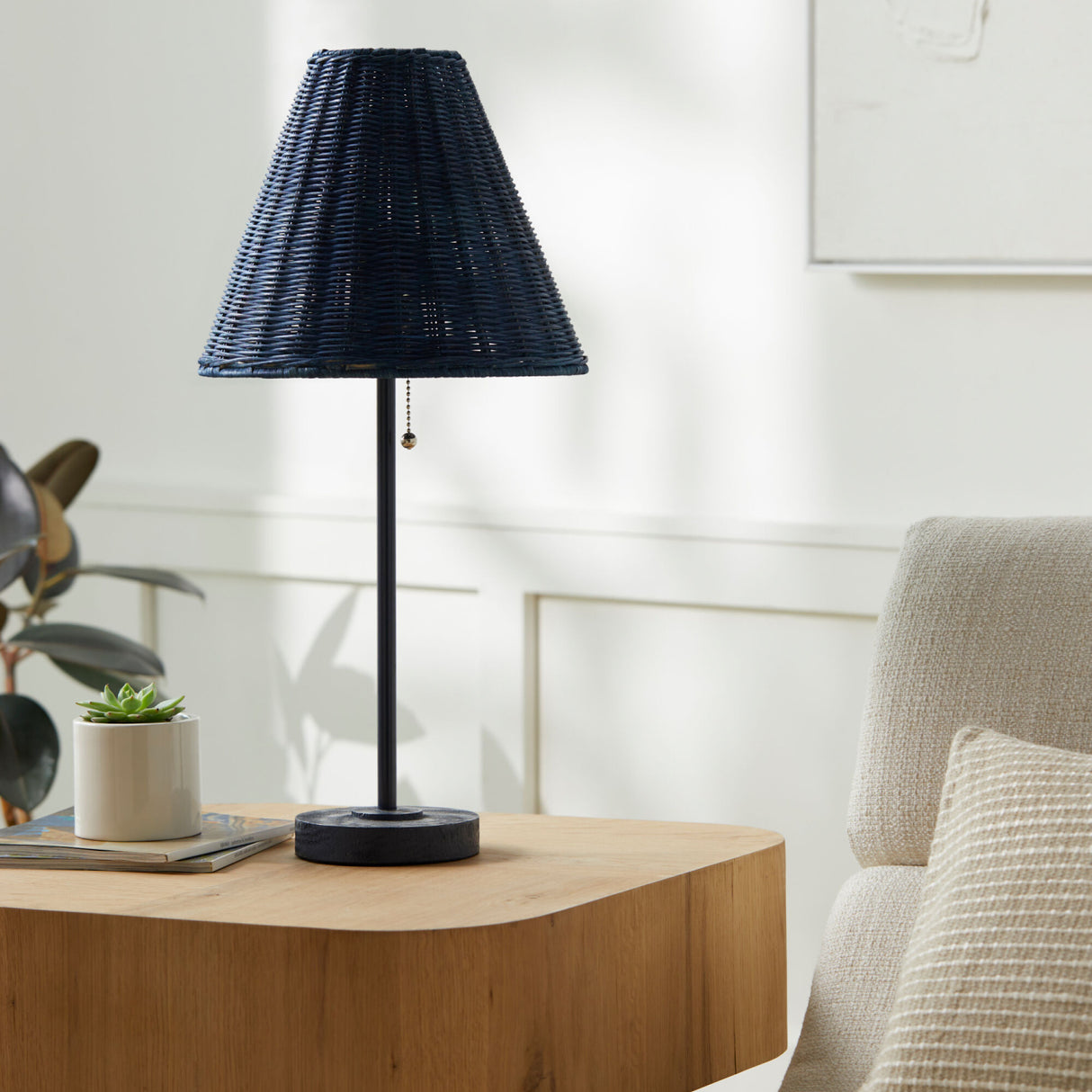 Modern European furniture - Empire Rattan Accent Table Lamp - www.oroa.com | Oroa.com