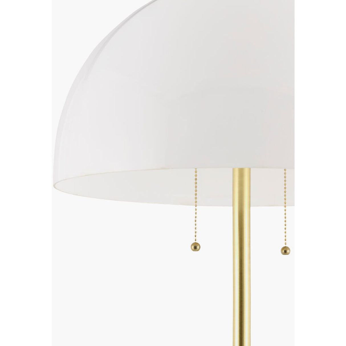 Modern European furniture - White Glass Dome Floor Lamp - www.oroa.com | Oroa.com