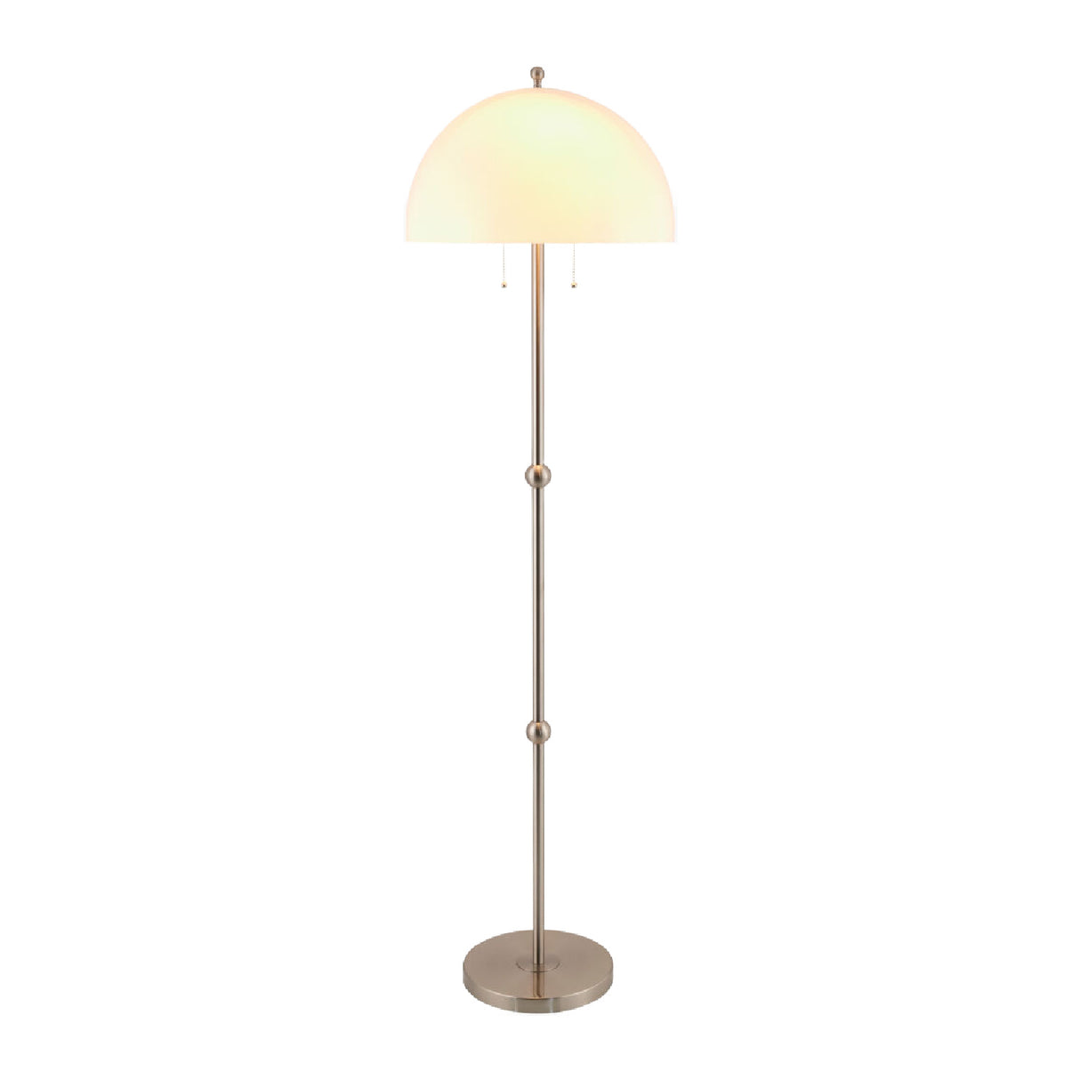 Modern European furniture - White Glass Dome Floor Lamp - www.oroa.com | Oroa.com