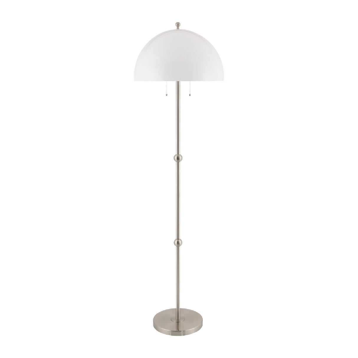 Modern European furniture - White Glass Dome Floor Lamp - www.oroa.com | Oroa.com