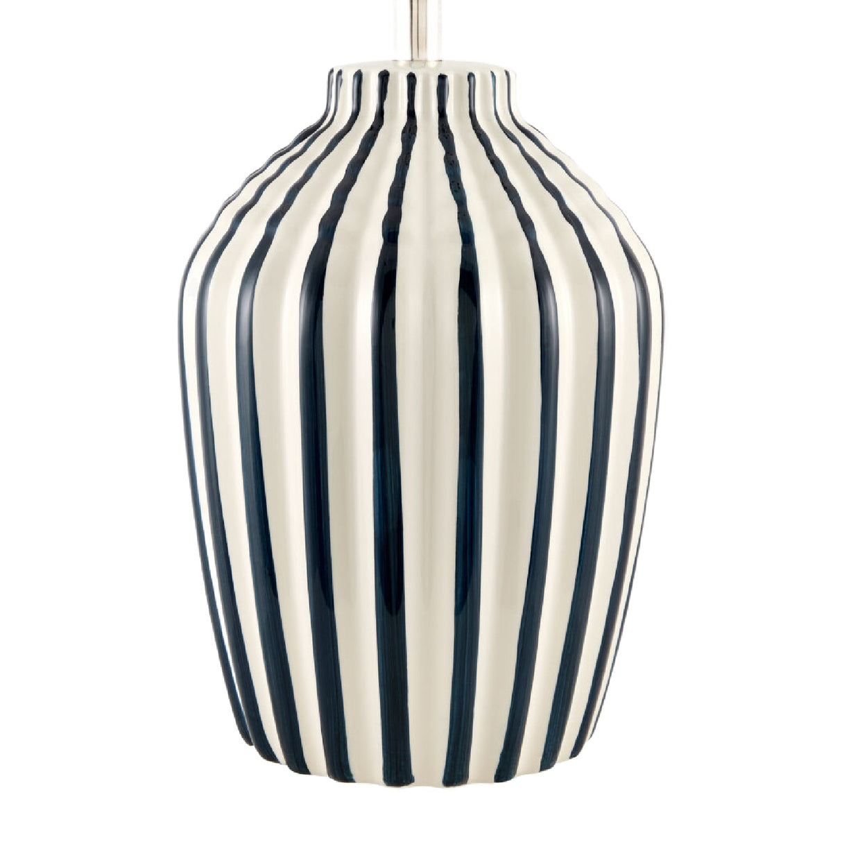 Modern European furniture - Lined Ceramic Accent Table Lamp - www.oroa.com | Oroa.com