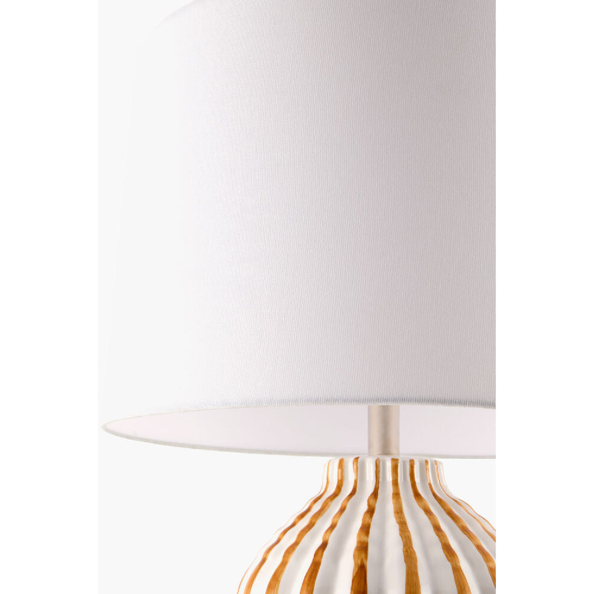 Modern European furniture - Lined Ceramic Accent Table Lamp - www.oroa.com | Oroa.com